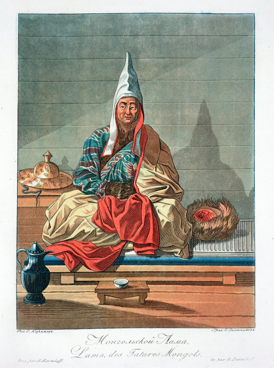 „A mongol tatárok láma”, 19. század alkotó: Jegor Scotnikoff
