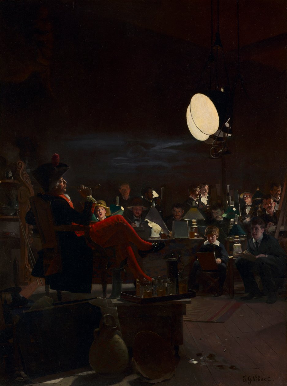 Éjszakai osztály, c. 1881. alkotó: Jehan Georges Vibert