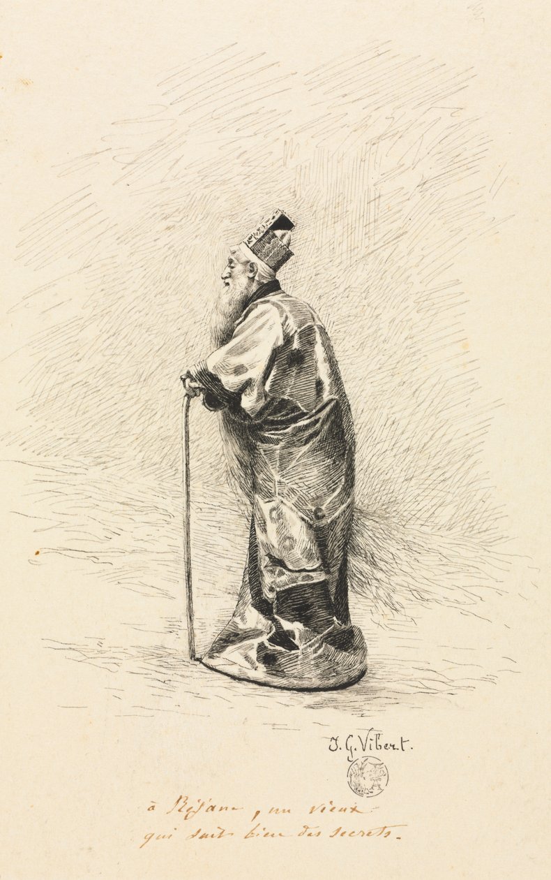Tanulmány a varázslónak a "Conte de Fée"-ben (Egy tündér története) alkotó: Jehan Georges Vibert