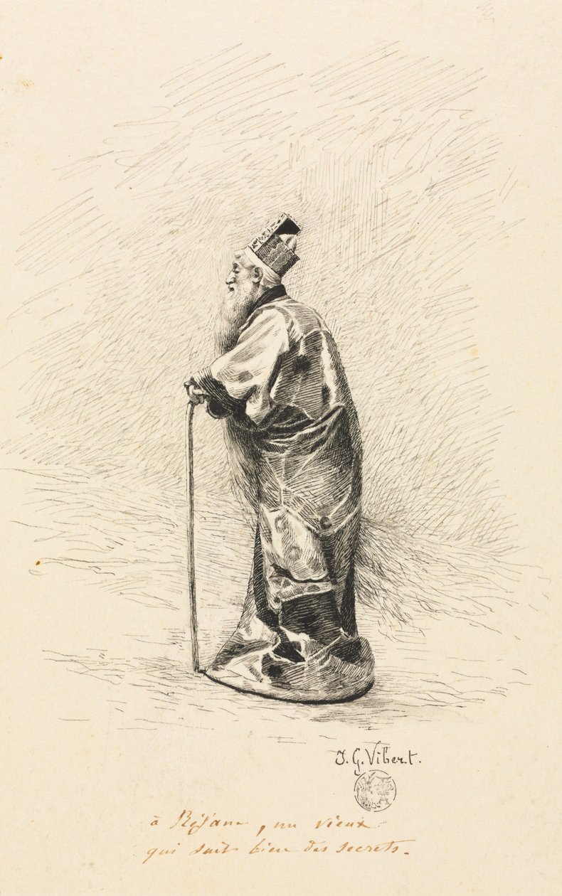 Tanulmány a mágusnak: Conte de Fée Egy tündér története, 1800-as évek. alkotó: Jehan Georges Vibert