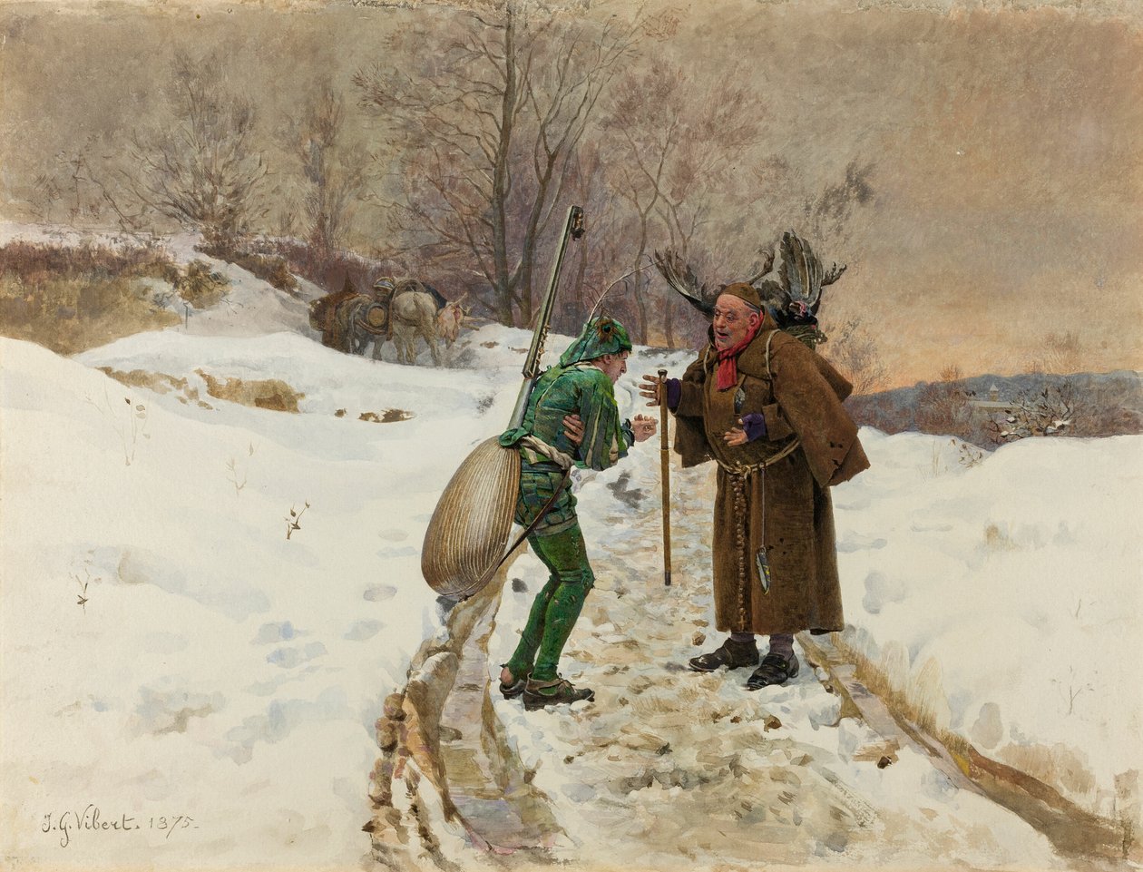 A hangya és a szöcske alkotó: Jehan Georges Vibert