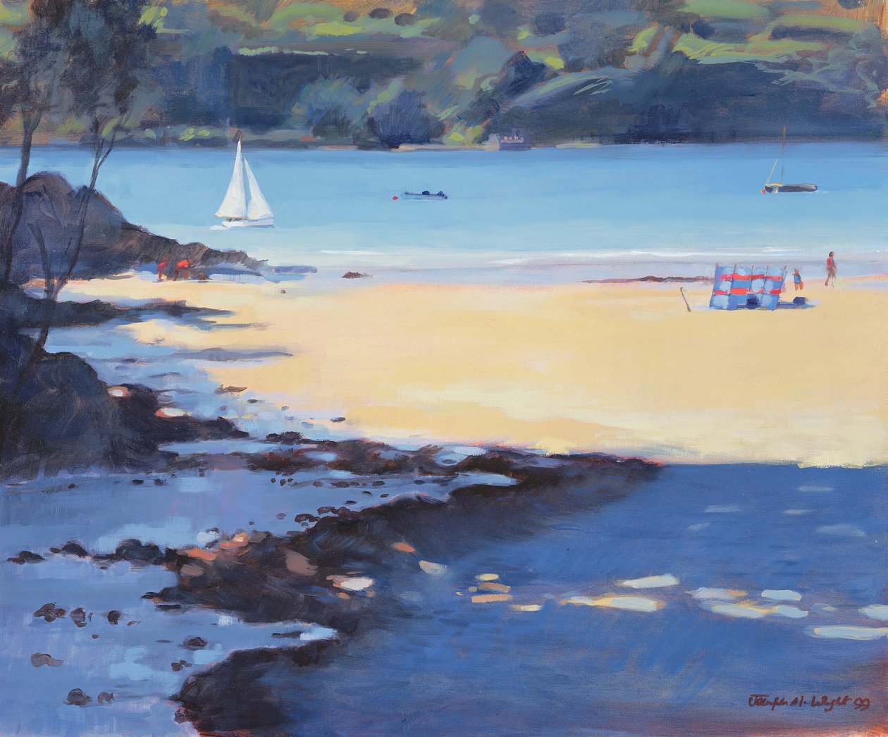 Millbay, Salcombe, 1998 alkotó: Jennifer Wright