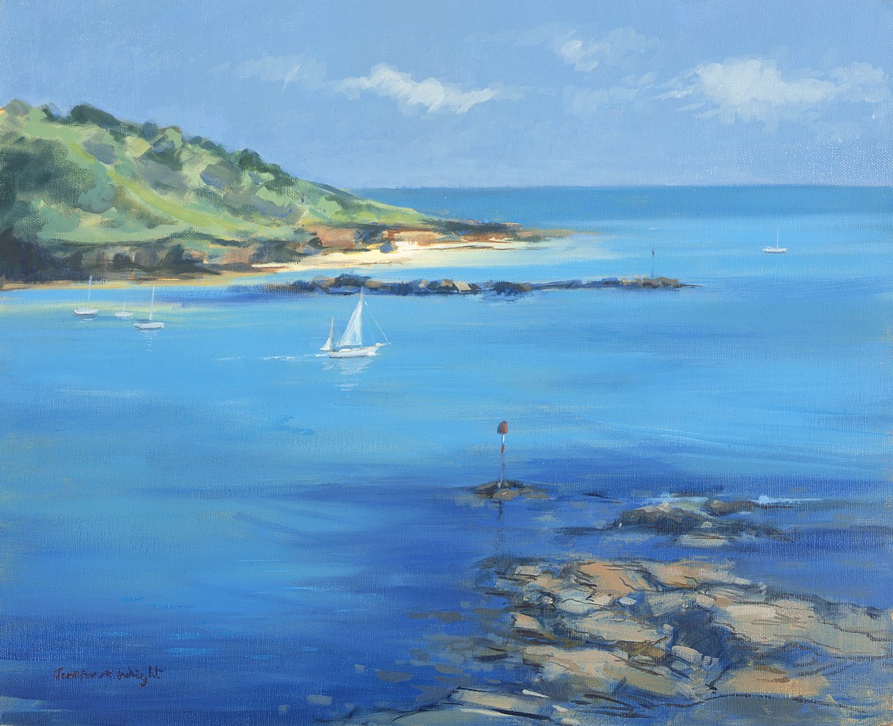 Vitorlázás Salcombe-ból, 2000 alkotó: Jennifer Wright