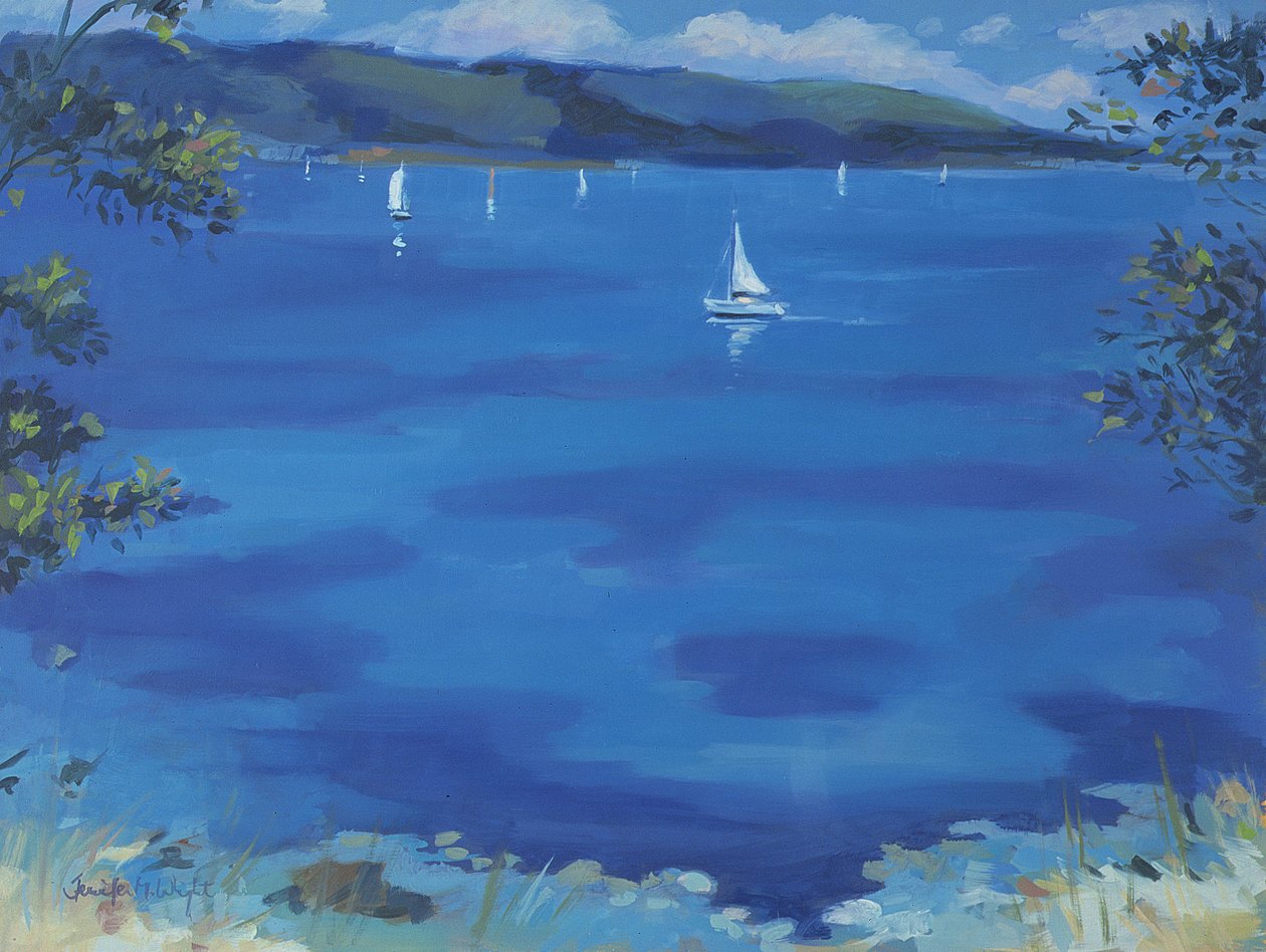 Salcombe - Kék reggel, 2000 alkotó: Jennifer Wright