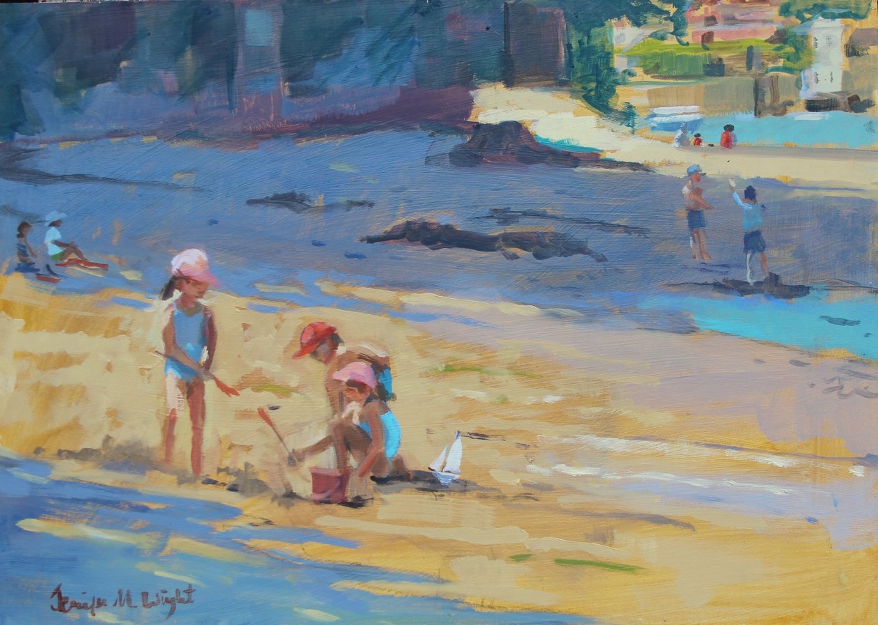 Salcombe Beach, gyerekek alkotó: Jennifer Wright