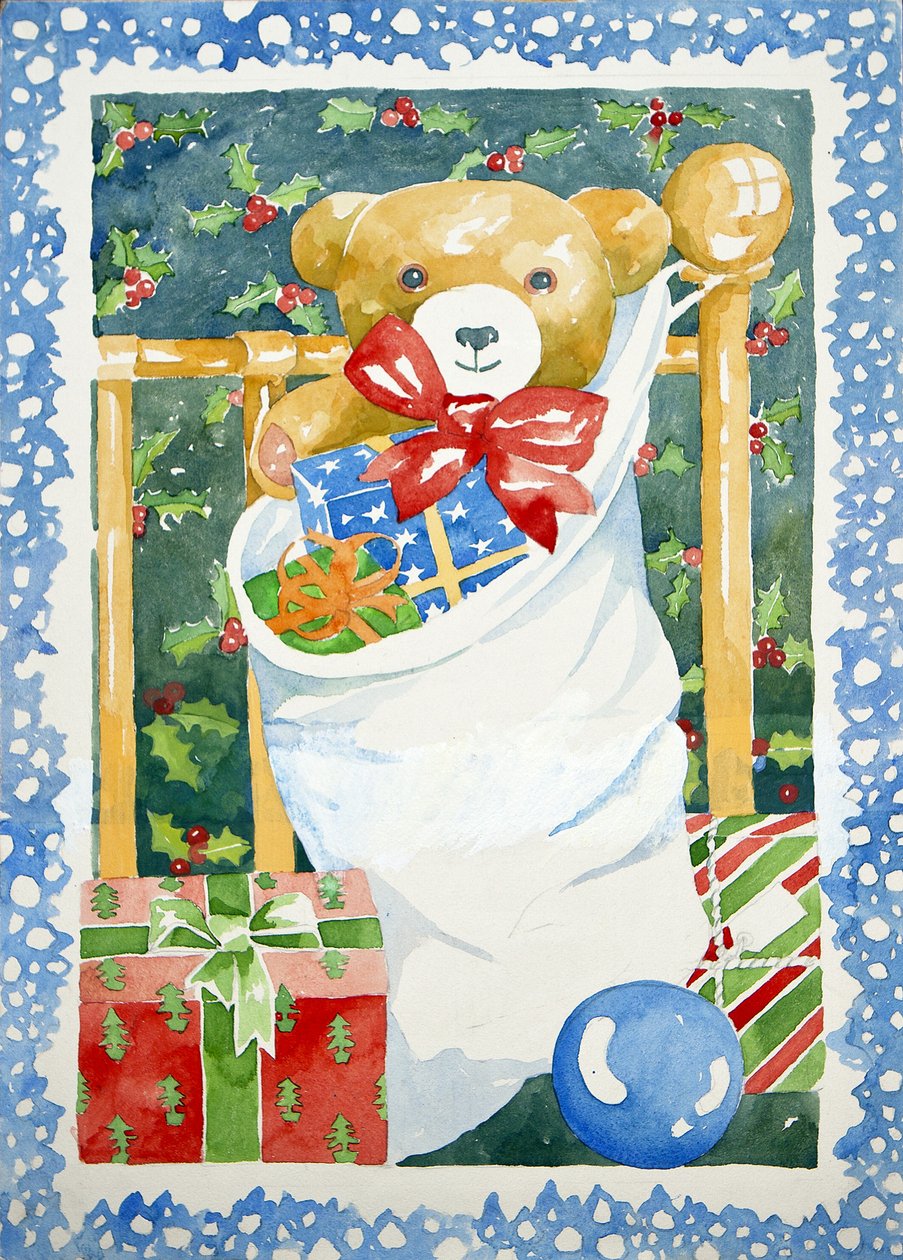 Karácsonyi harisnya, 2011 (akvarell) alkotó: Jennifer Abbott