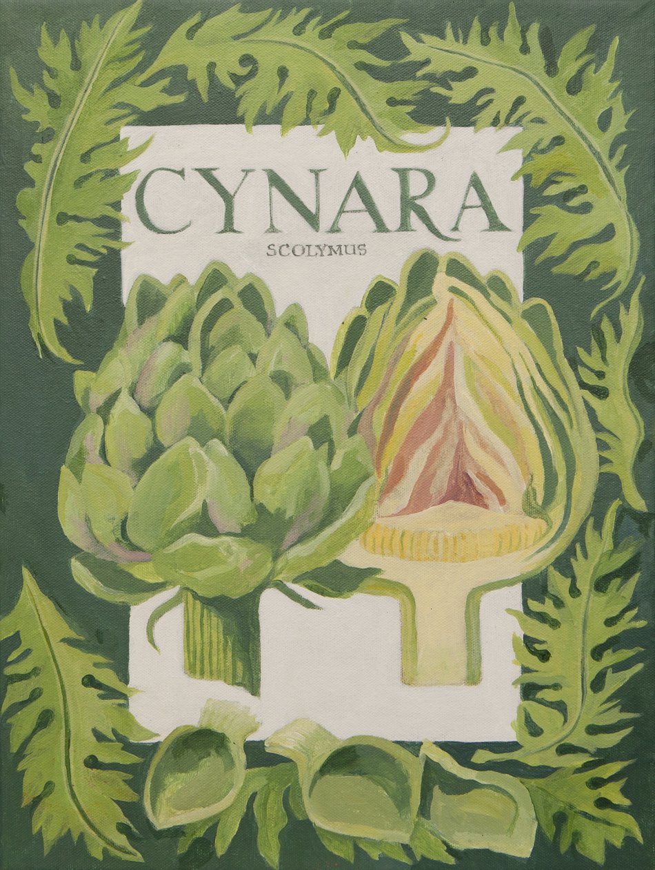 Cynara (articsóka) (akril) alkotó: Jennifer Abbott