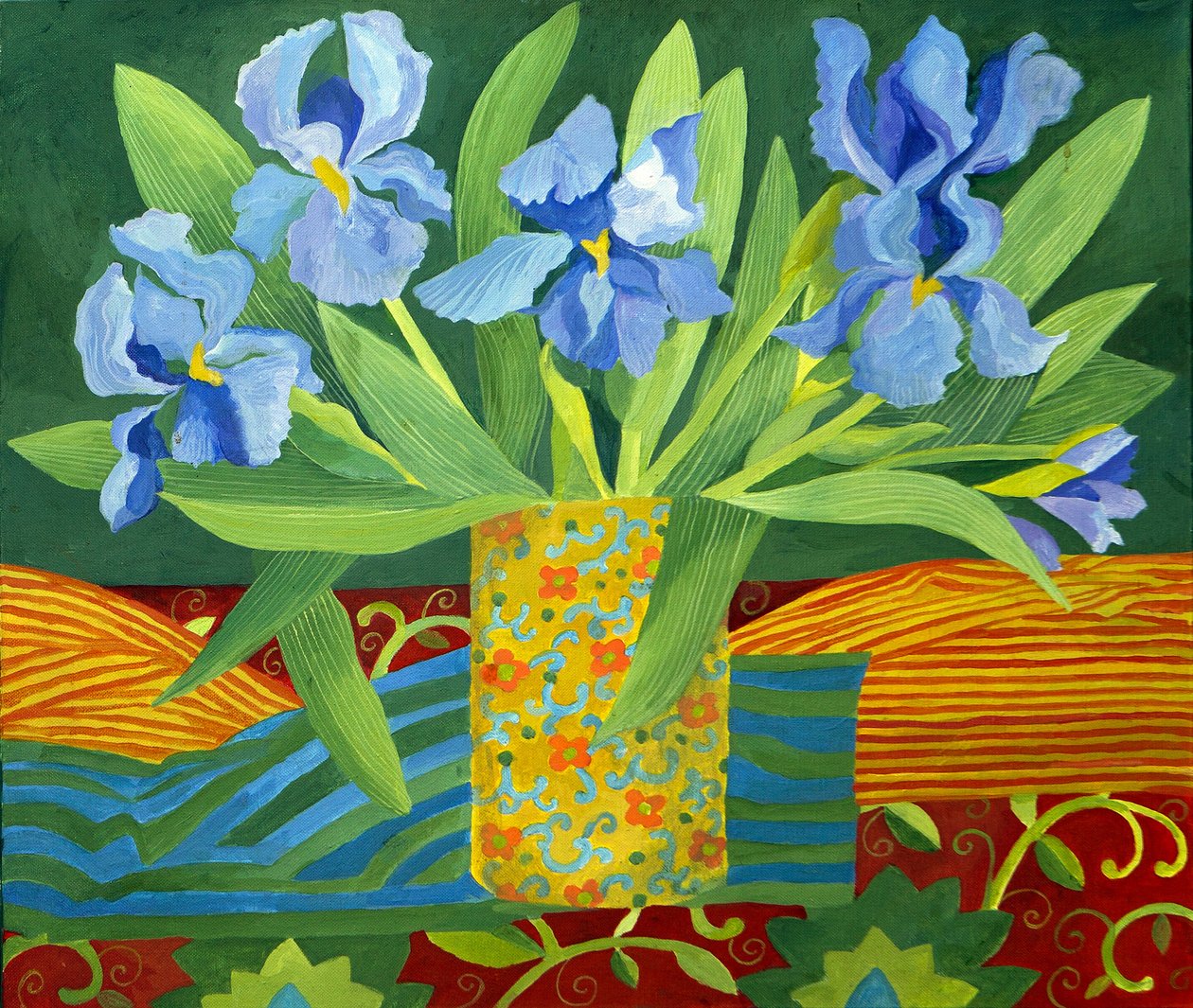 Írisz, 2014 (akril, vászon) alkotó: Jennifer Abbott