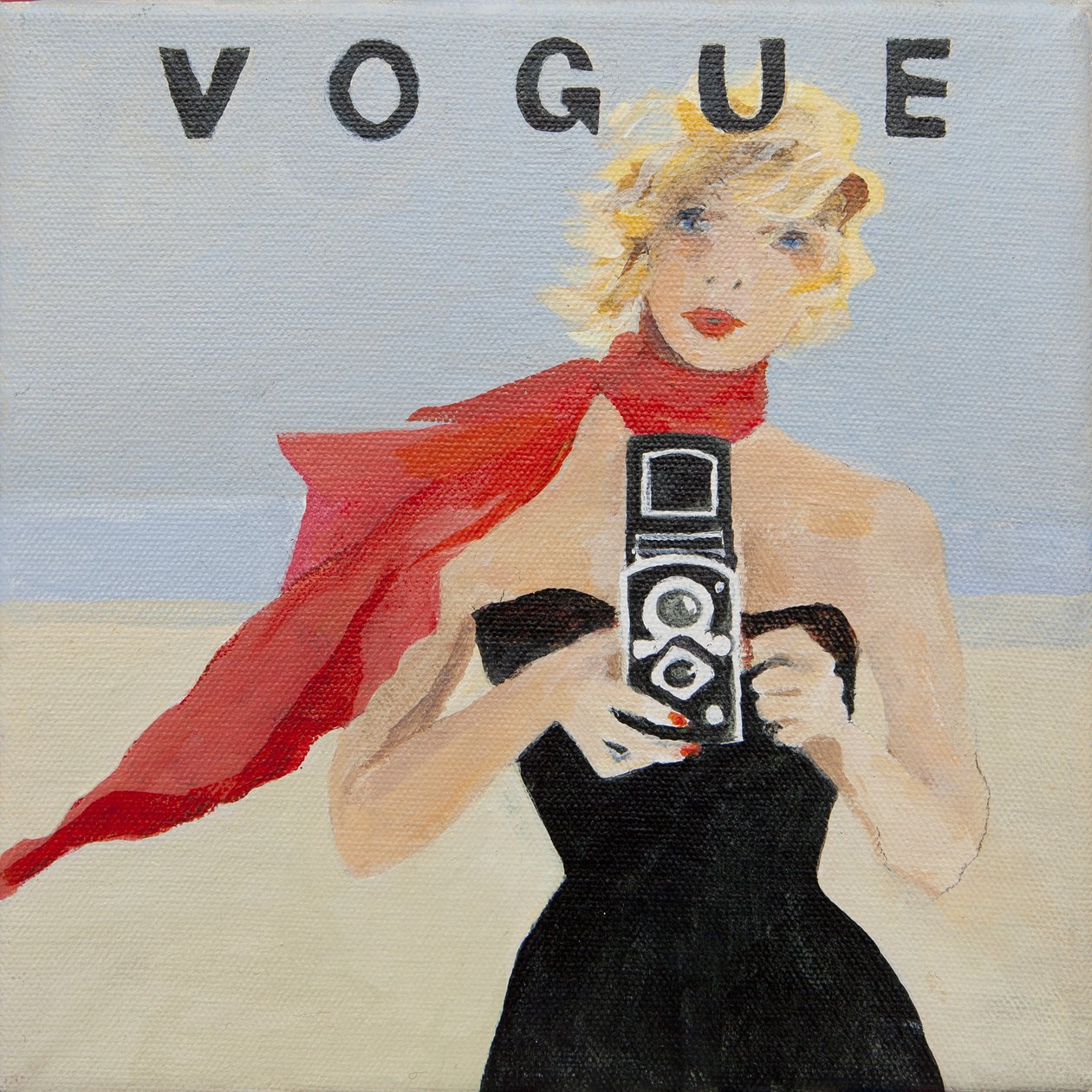 Vogue borító (akril) alkotó: Jennifer Abbott