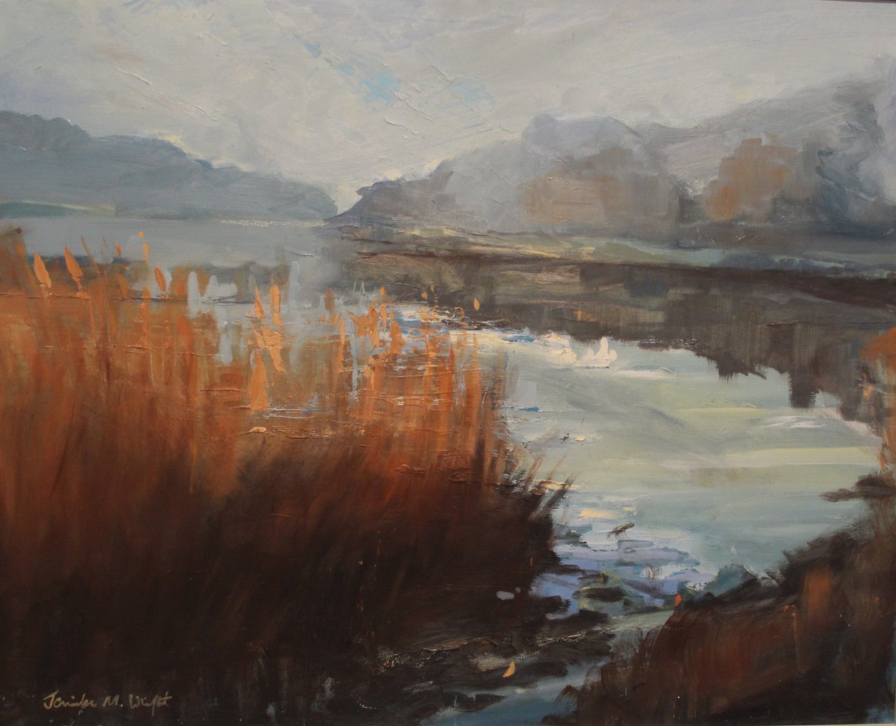 Batson Creek Salcombe, ősz. olaj, vászon, 2016 alkotó: Jennifer Wright