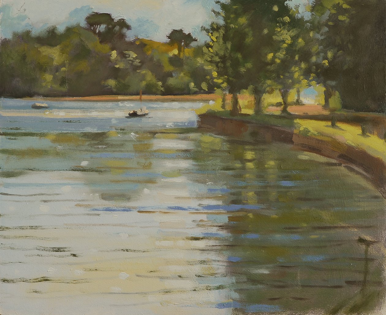 Salcombe Creek II (olaj, vászon) alkotó: Jennifer Wright
