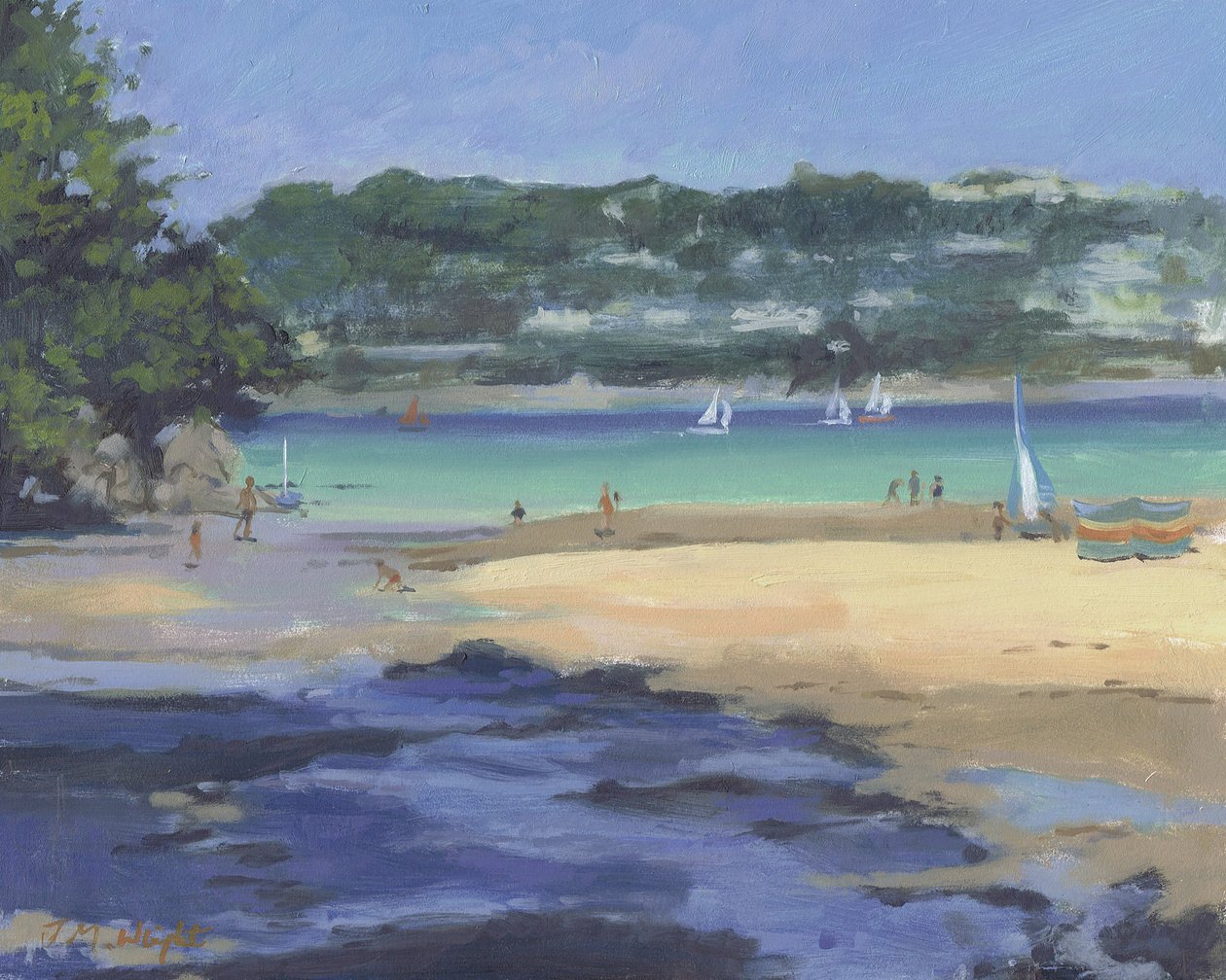 Salcombe Millbay Morning (olaj, vászon) alkotó: Jennifer Wright