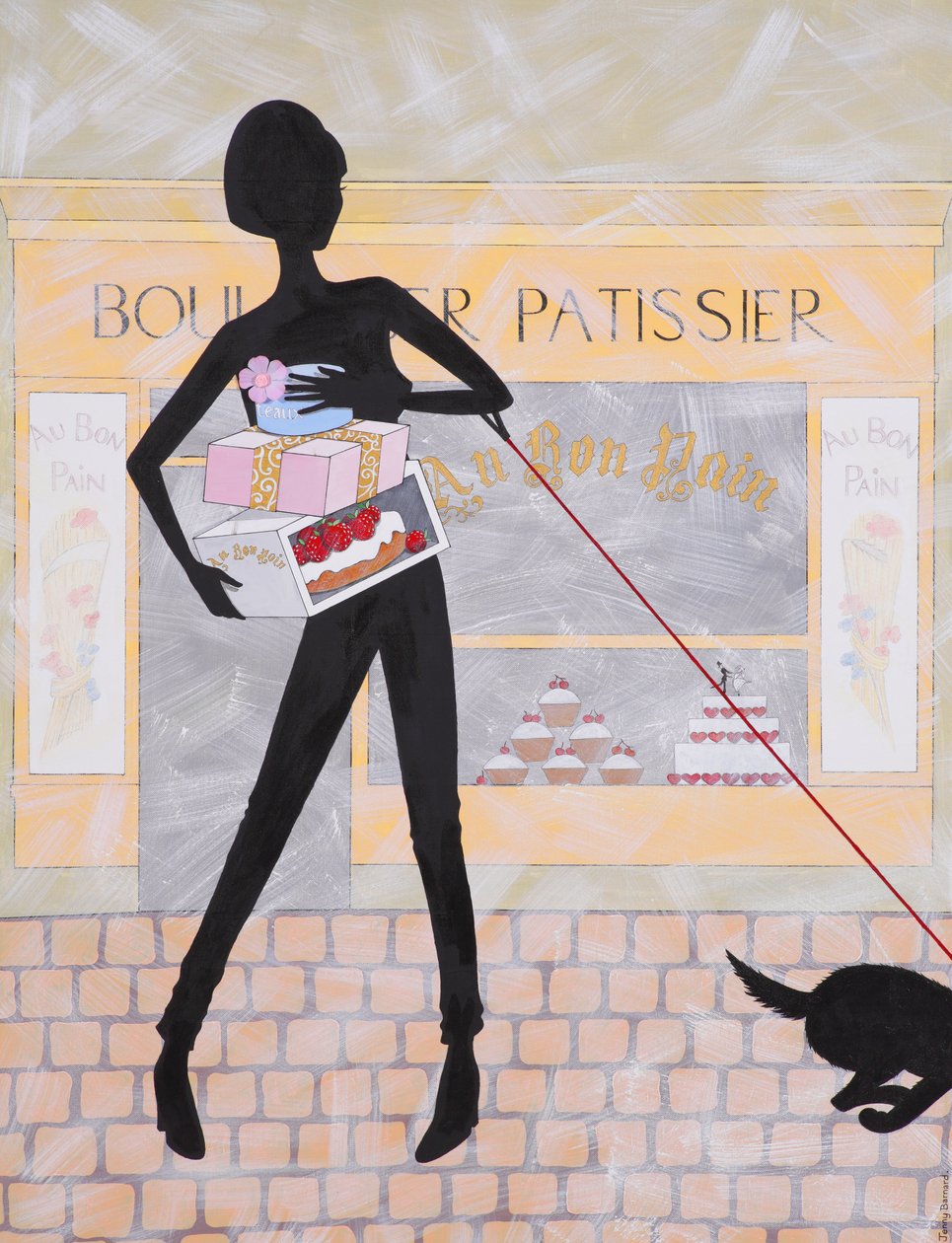 Boulangier Patissier, 2009 (akril, vászon) alkotó: Jenny Barnard