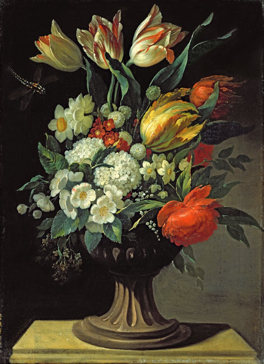 Csendélet virágokkal, 1764 alkotó: Jens Juel