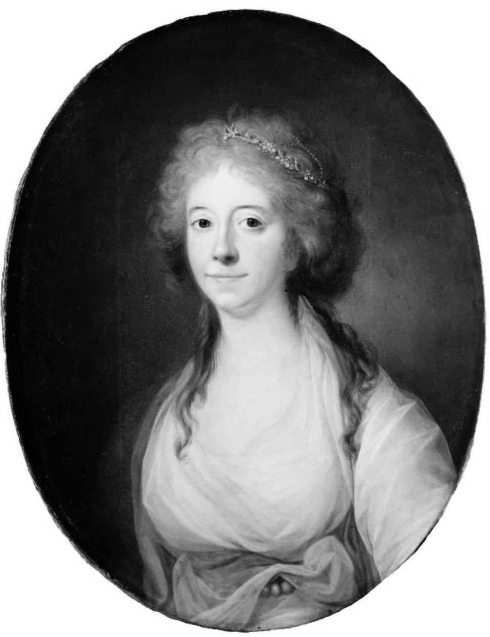 Elisabeth (Lisa) de la Calmette, születési nevén Iselin bárónő, Antoine de la Calmette felesége alkotó: Jens Juel