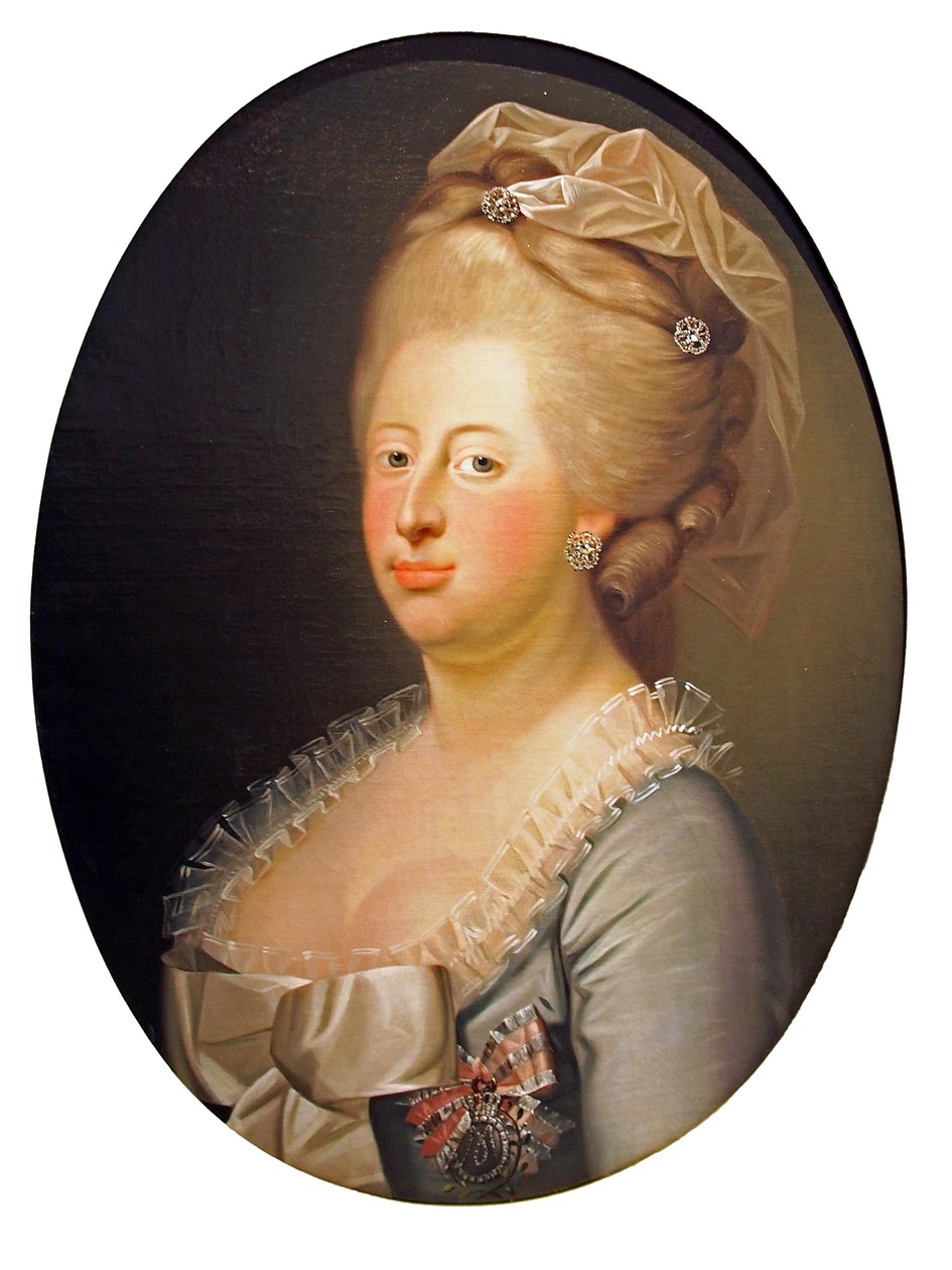 Caroline Mathilde, Dánia és Norvégia királynőjének portréja alkotó: Jens Juel