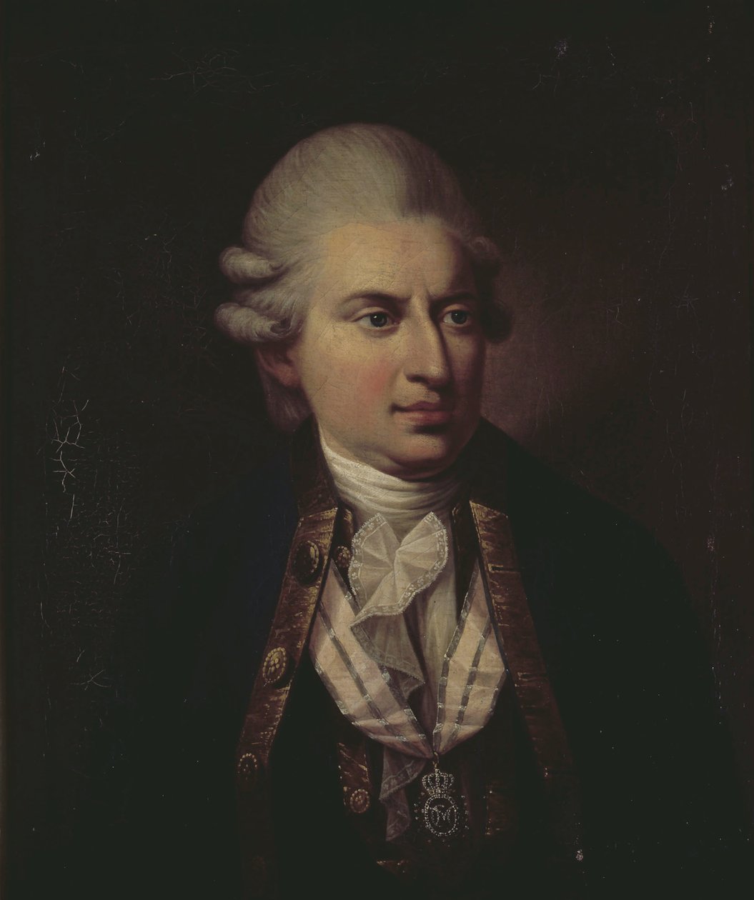 Johann Friedrich Struensee gróf portréja (1737-1772) (olaj, vászon) alkotó: Jens Juel