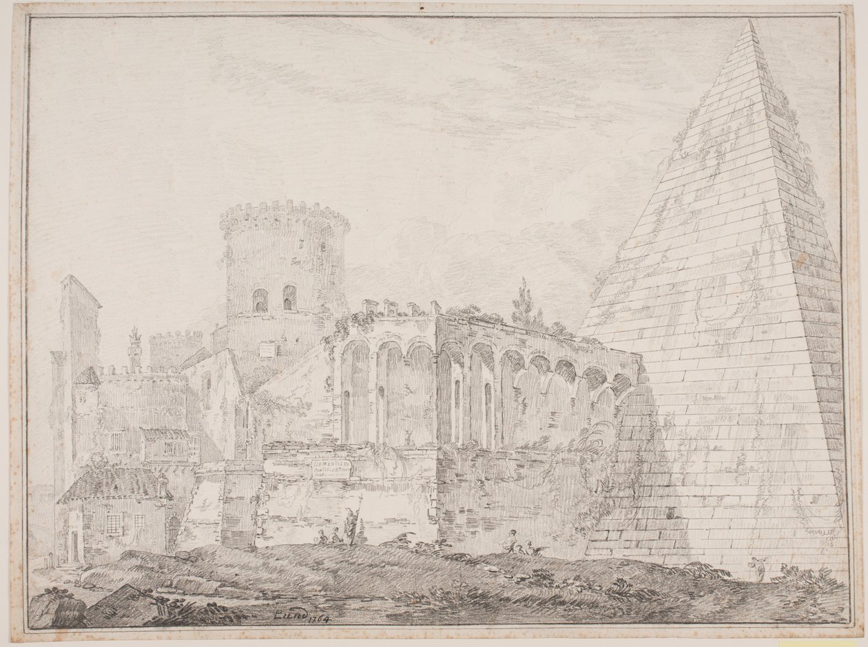 Cestiuspyramiden ved Porta S. Paulus alkotó: Jens Petersen Lund