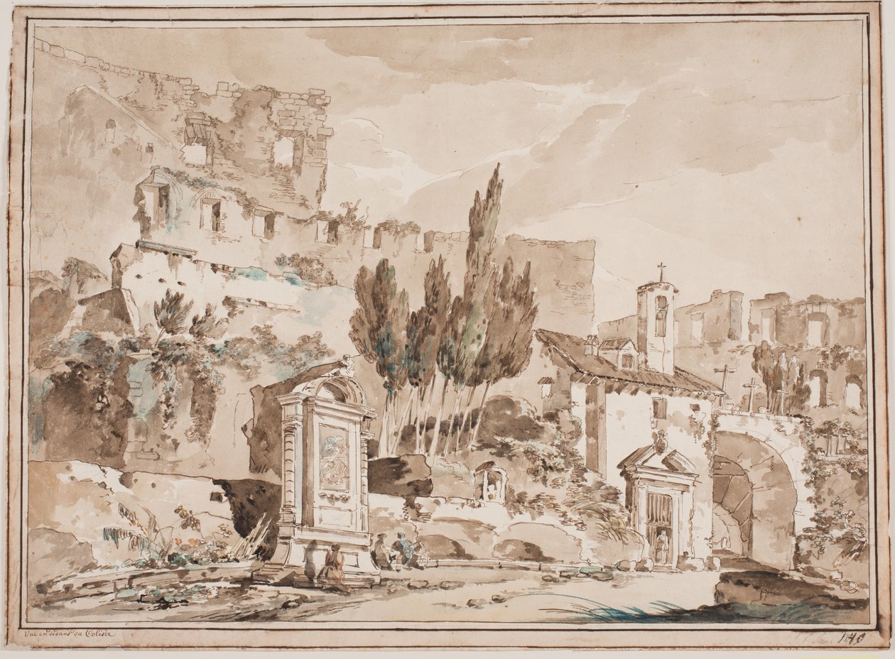 A Colosseum belseje, Róma alkotó: Jens Petersen Lund