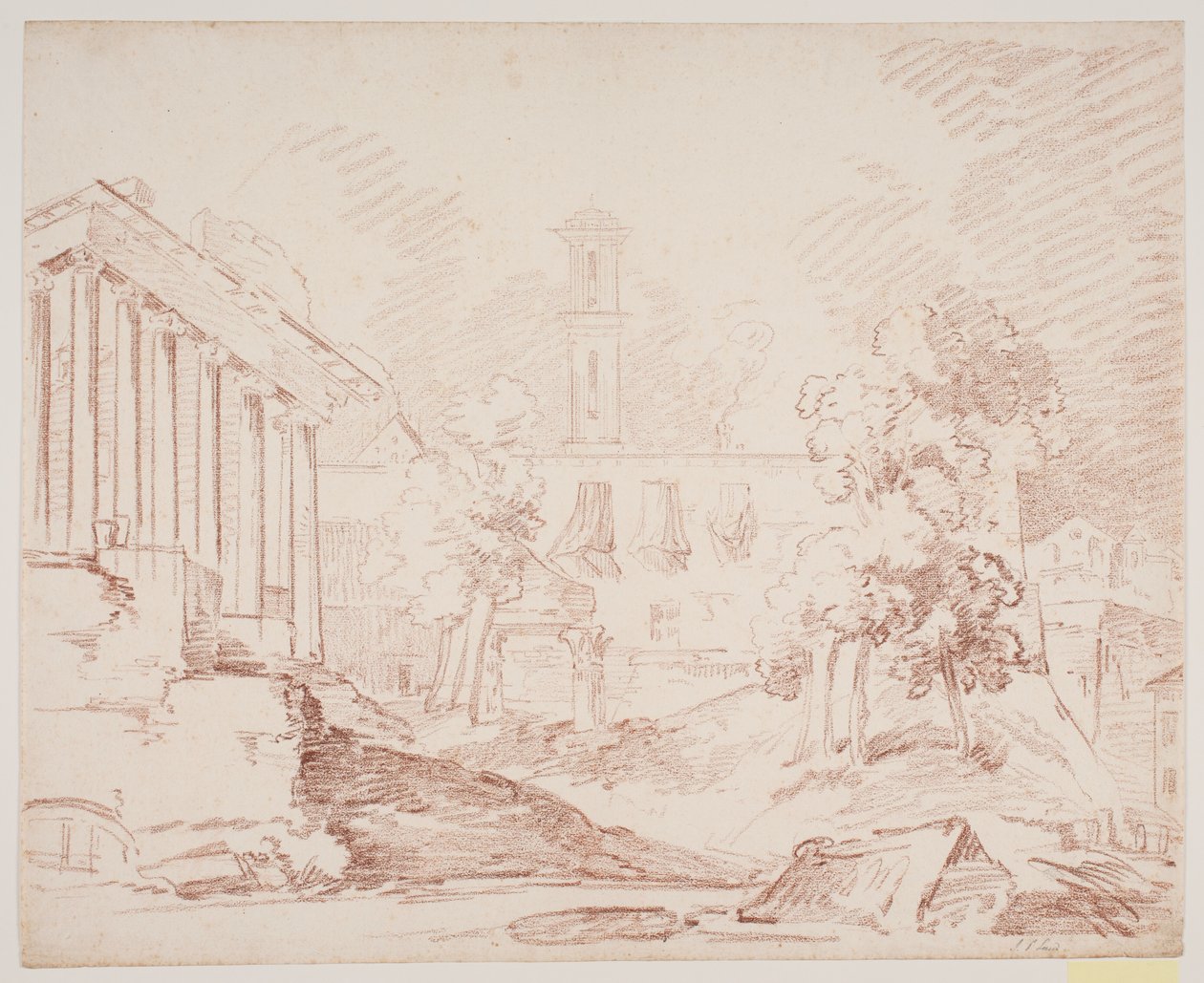 Olasz tájékoztató templommal és templommal alkotó: Jens Petersen Lund