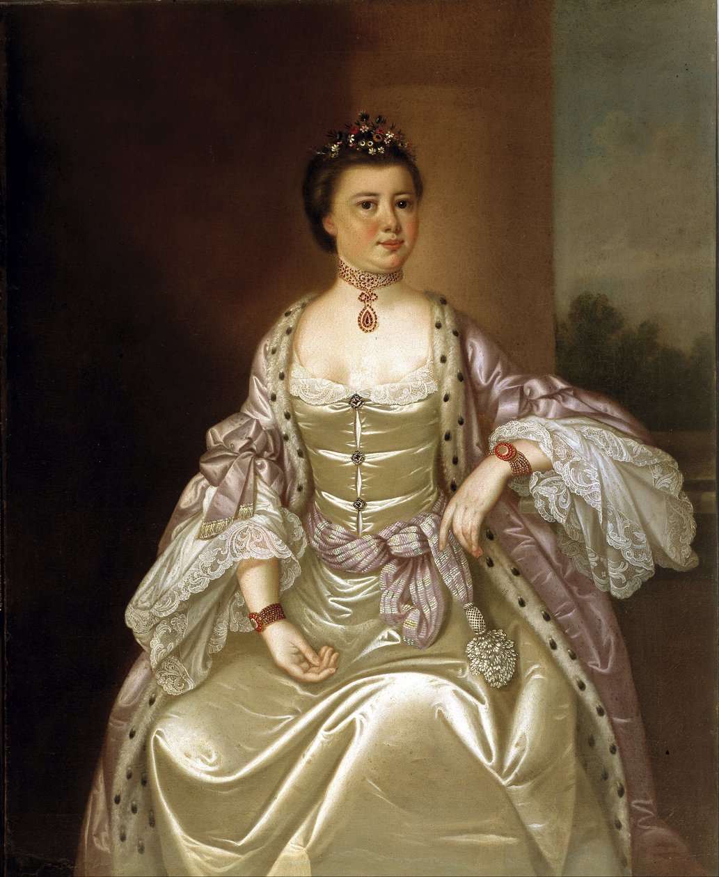 Mrs. Barnard Elliott, Jr. (Mary Elizabeth Bellinger Elliott) alkotó: Jeremiah Theus