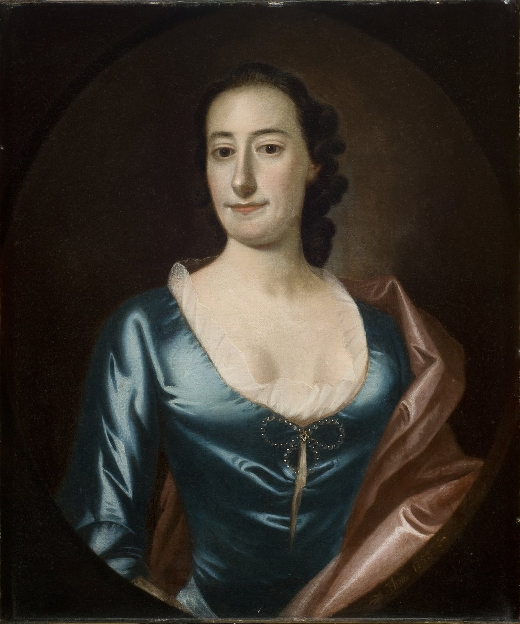 Elizabeth Prioliao Rupell (Mr. George Rupell) portréja, 1753 alkotó: Jeremiah Theus