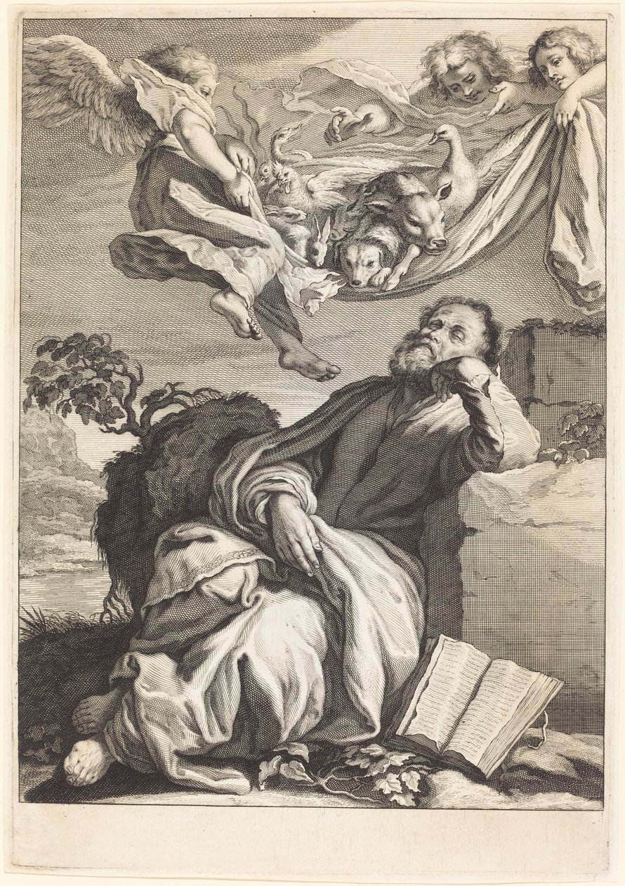 Szent Péter álma alkotó: Jeremias Falck after Johann Liss