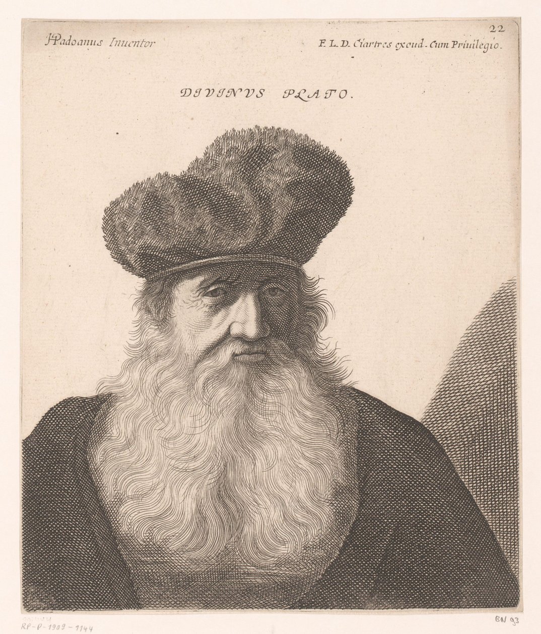 Platón portréja Isteni Platón. (cím a tételen) Filozófusok és királyok mellszobra (sorozat címe) alkotó: Jerôme David (attributed to)