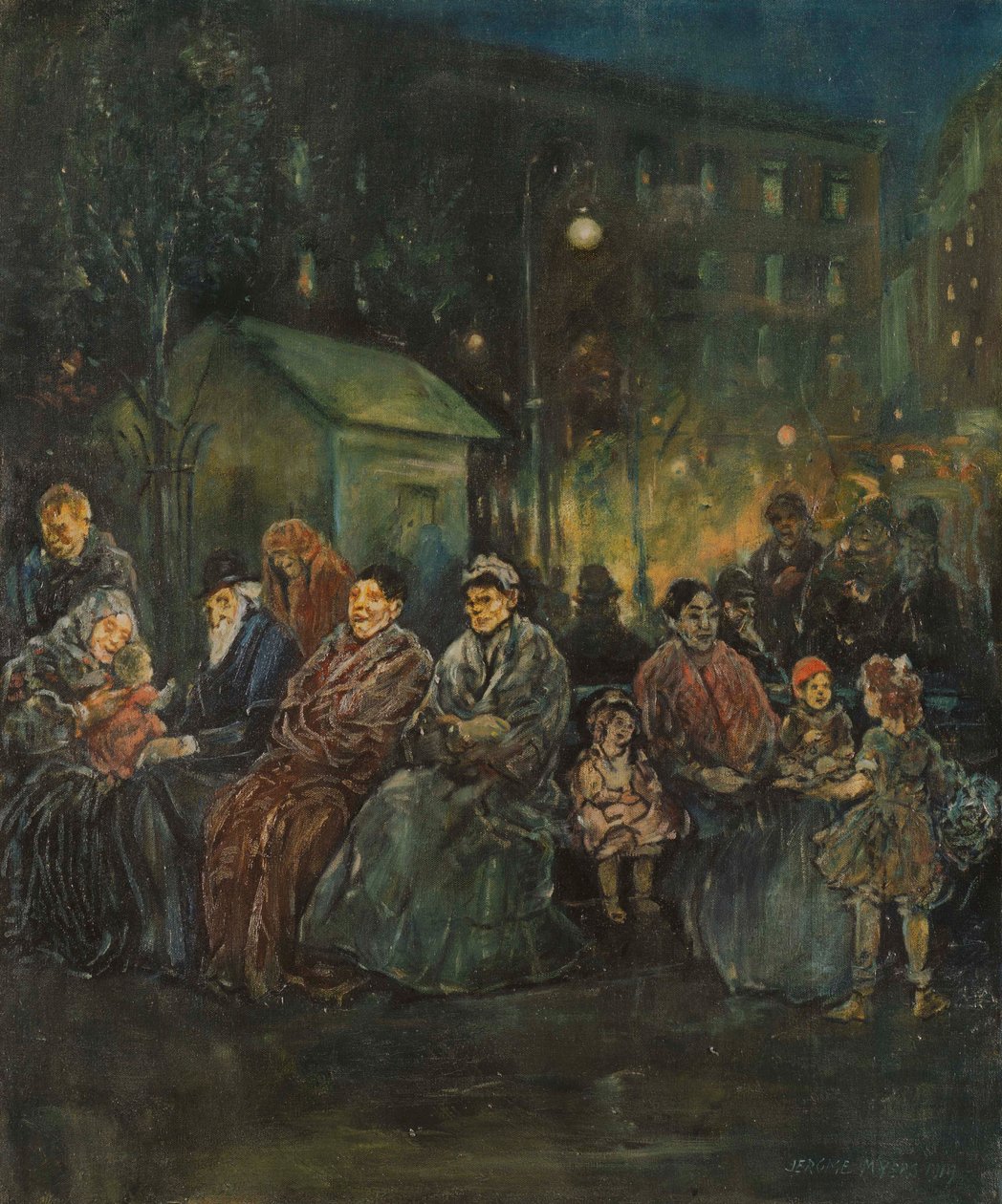 Éjszaka a Seward Parkban alkotó: Jerome Myers