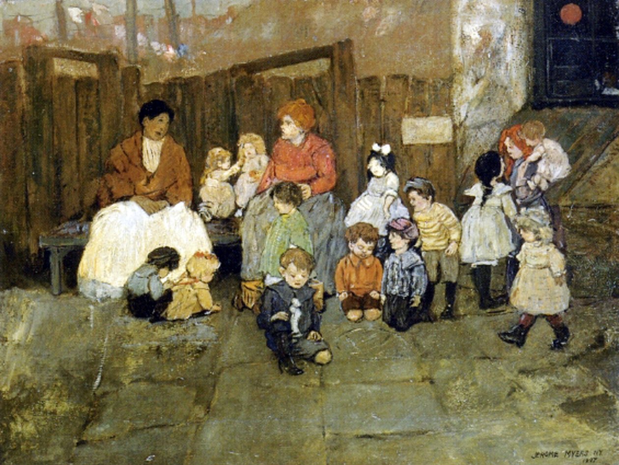 Utcai gyerekek, 1907 alkotó: Jerome Myers