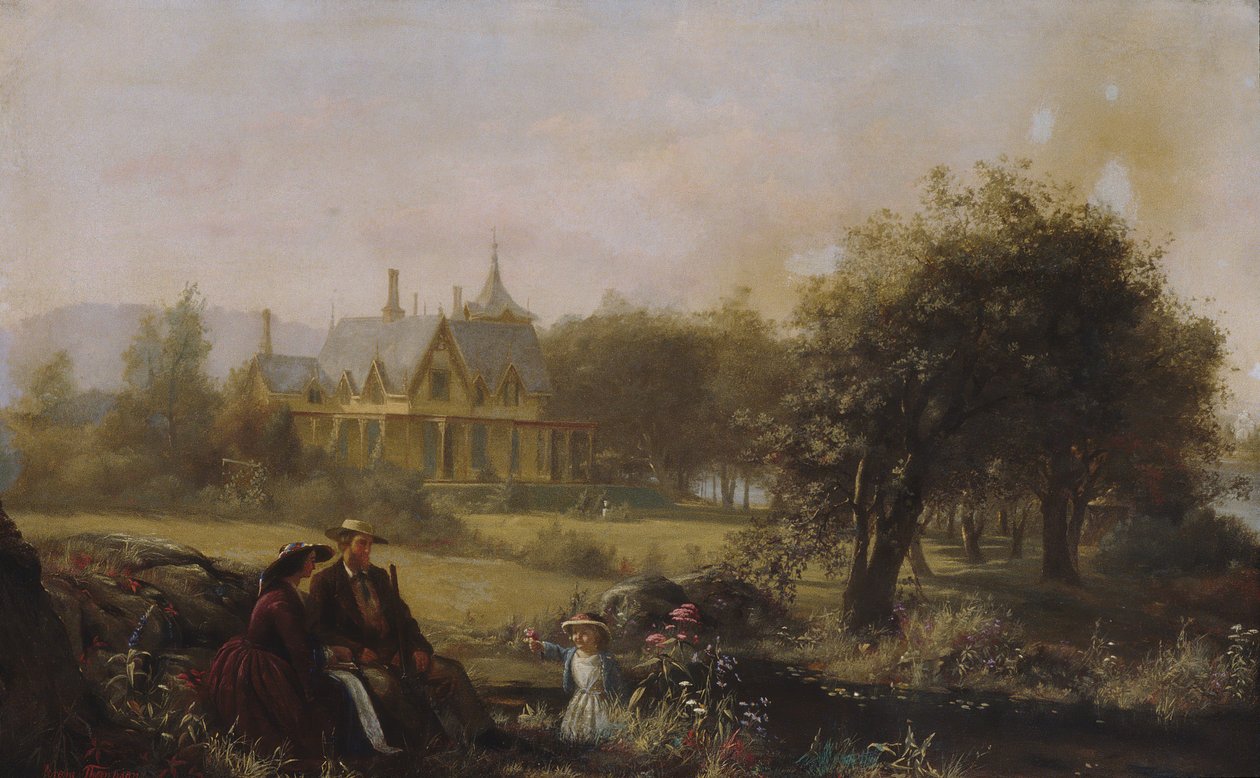 Nyári virágok, 1859. alkotó: Jerome Thompson