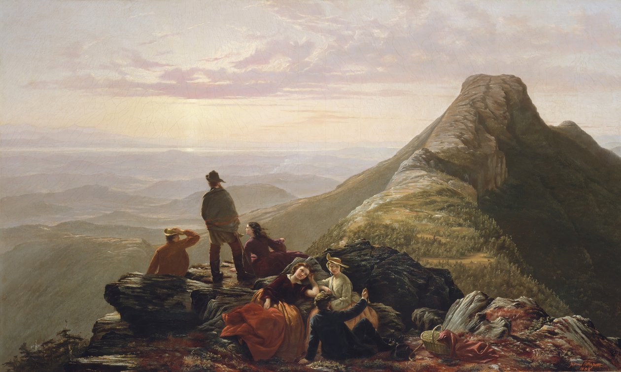 A megkésett parti a Mansfield-hegyen, 1858. alkotó: Jerome Thompson