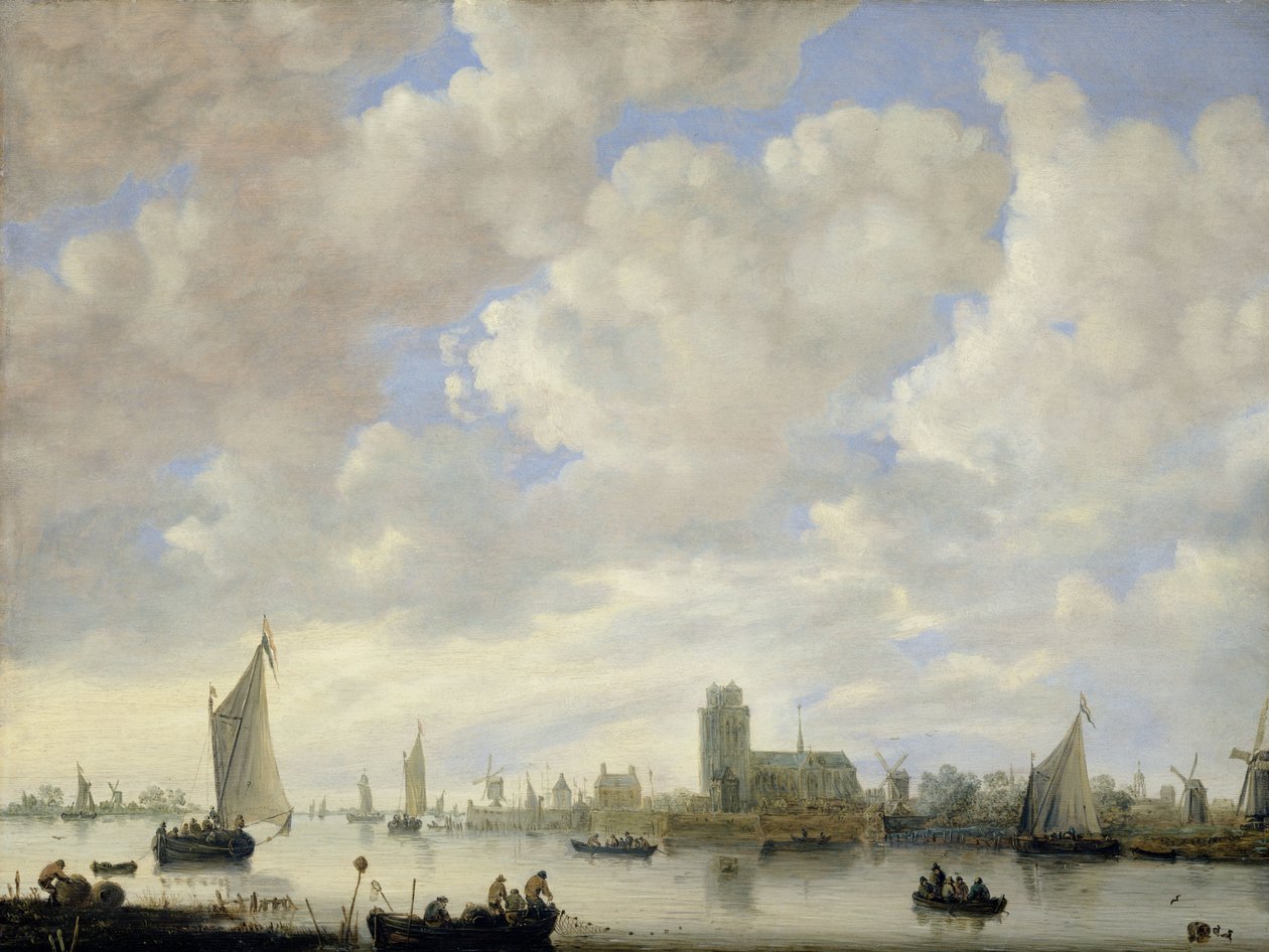 Kilátás a Merwede-re Dordrecht mellett alkotó: Jeronymus van Diest (II) (attributed to)