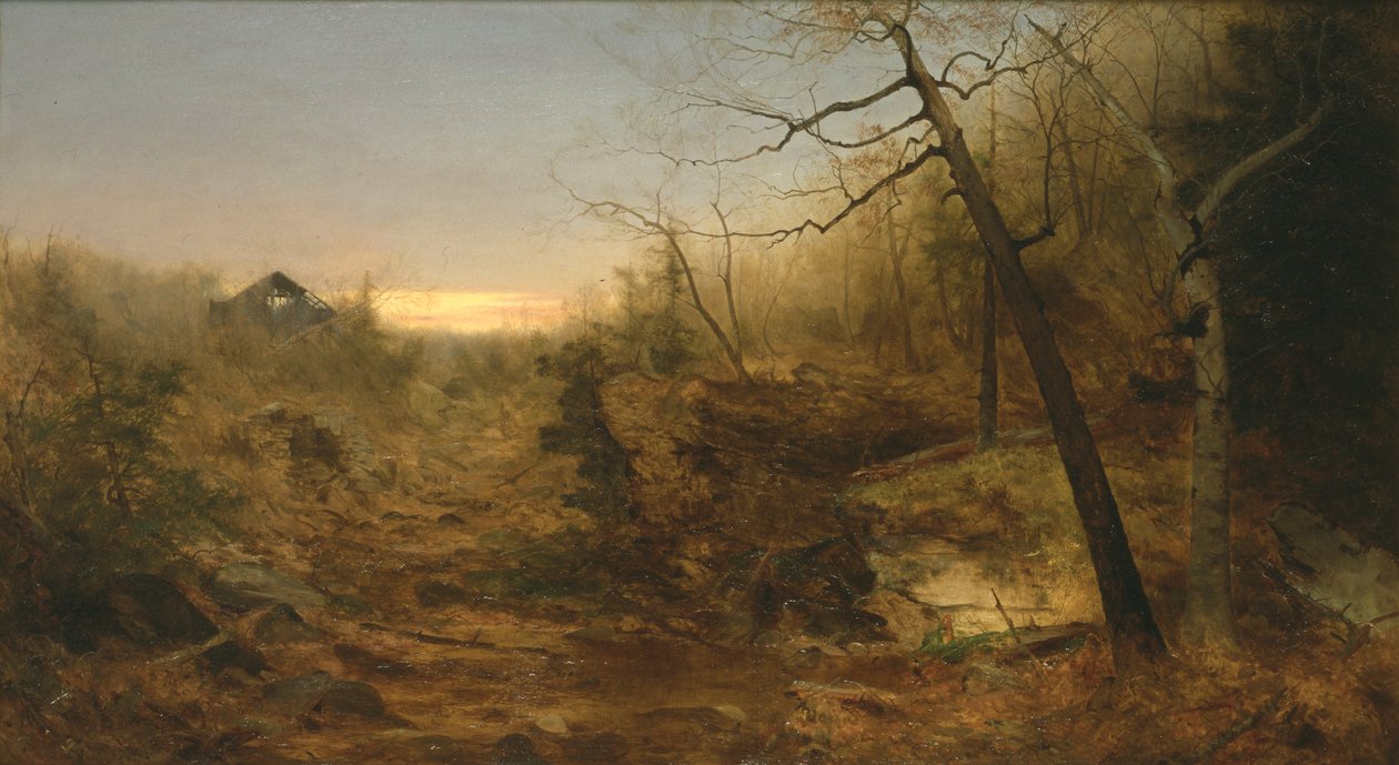 Ősz, Malom-patak, 1860 alkotó: Jervis McEntee