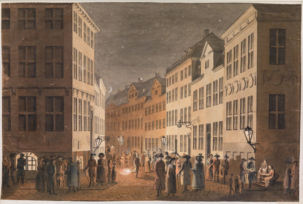 Østergade része a Kongens Nytorv felől nézve. alkotó: Jes Bundsen