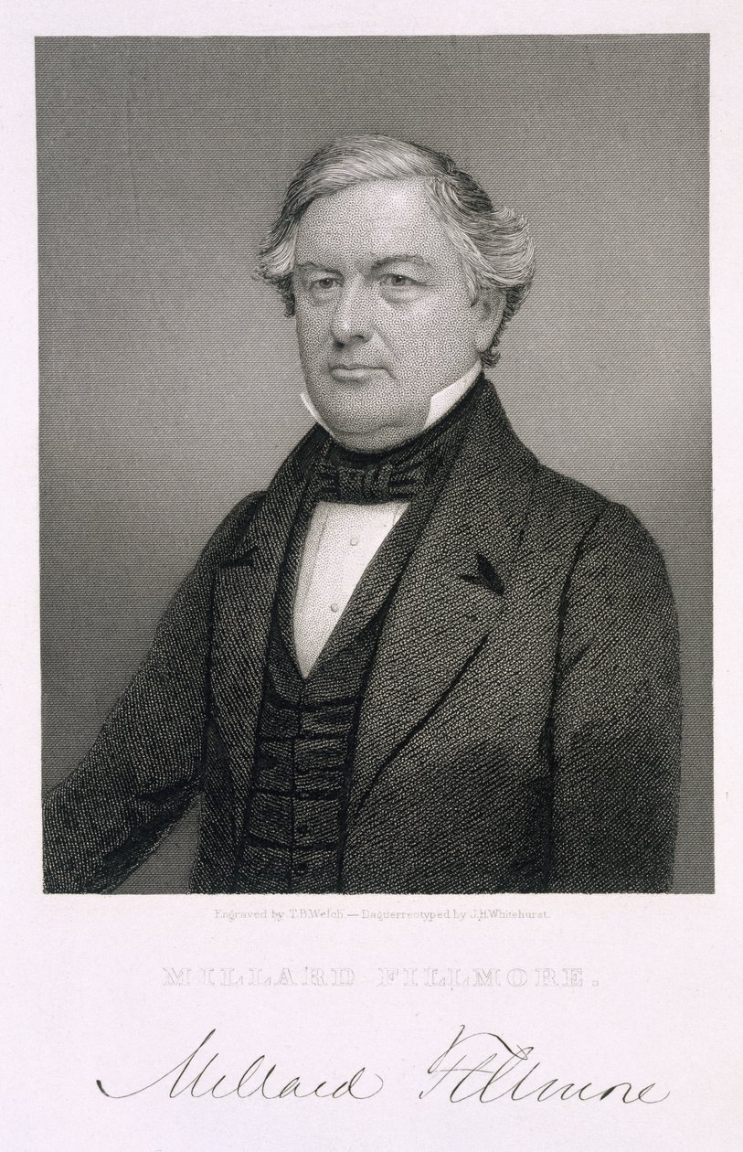 Millard Fillmore, Thomas B. Welch (1814-74) metszete dagerrotípia után. alkotó: Jesse H. Whitehurst
