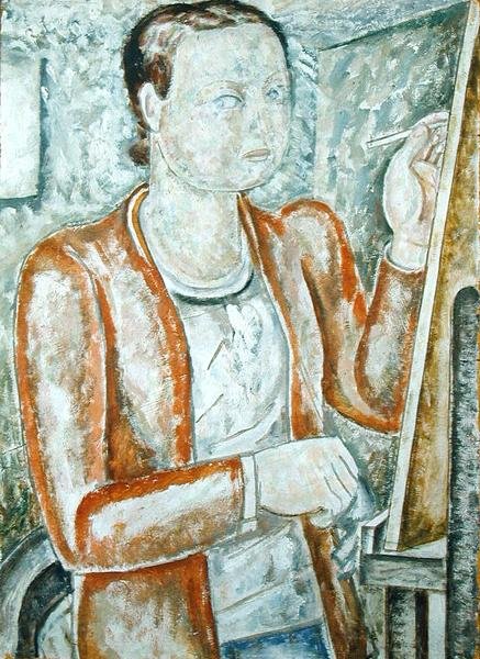 Önarckép, 1928 körül (olaj, gesso tábla) alkotó: Jessica Stewart Dismorr