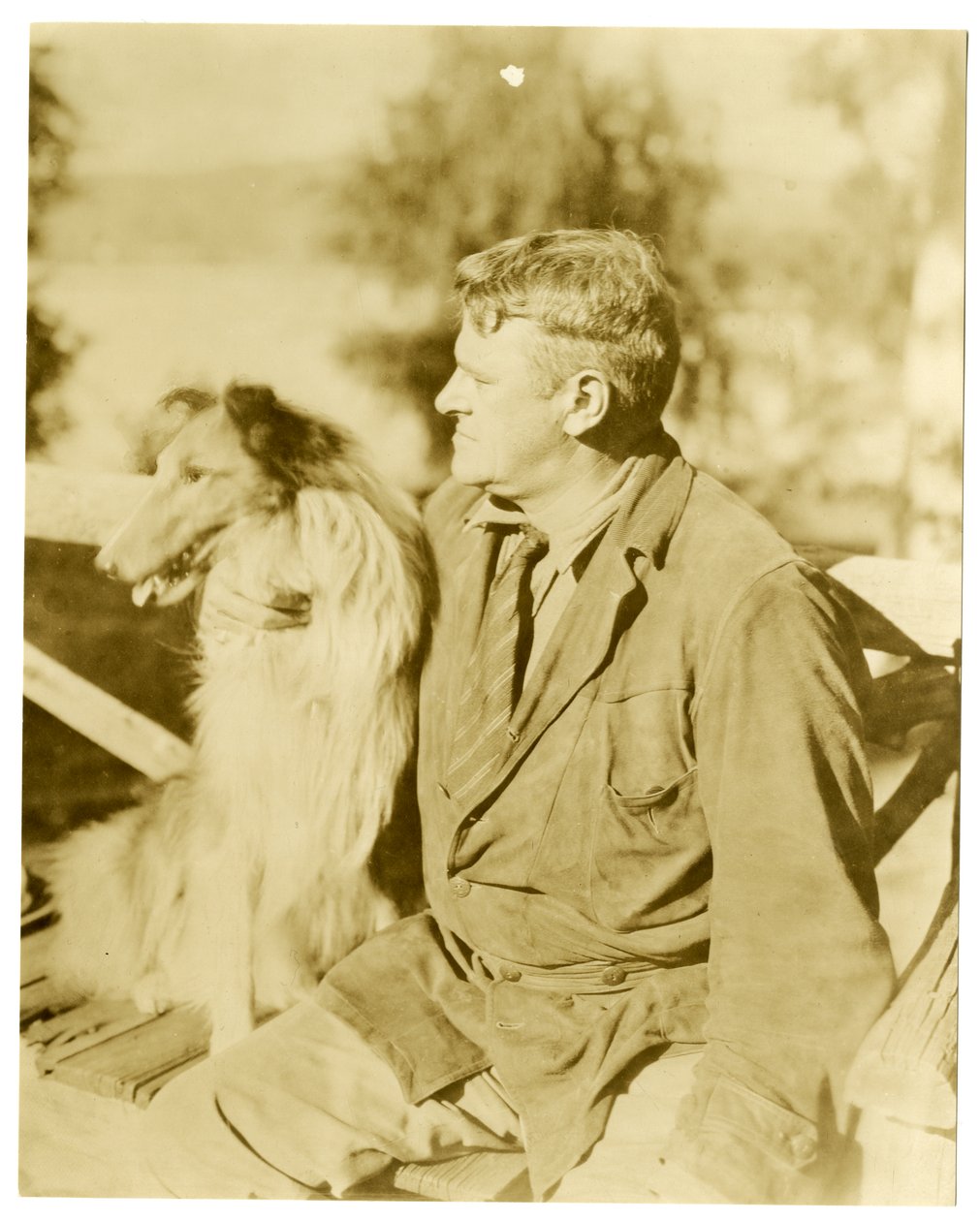 Albert Payson Terhune, író, 1916-28 körül (zselatin ezüst fotó) alkotó: Jessie Tarbox Beals