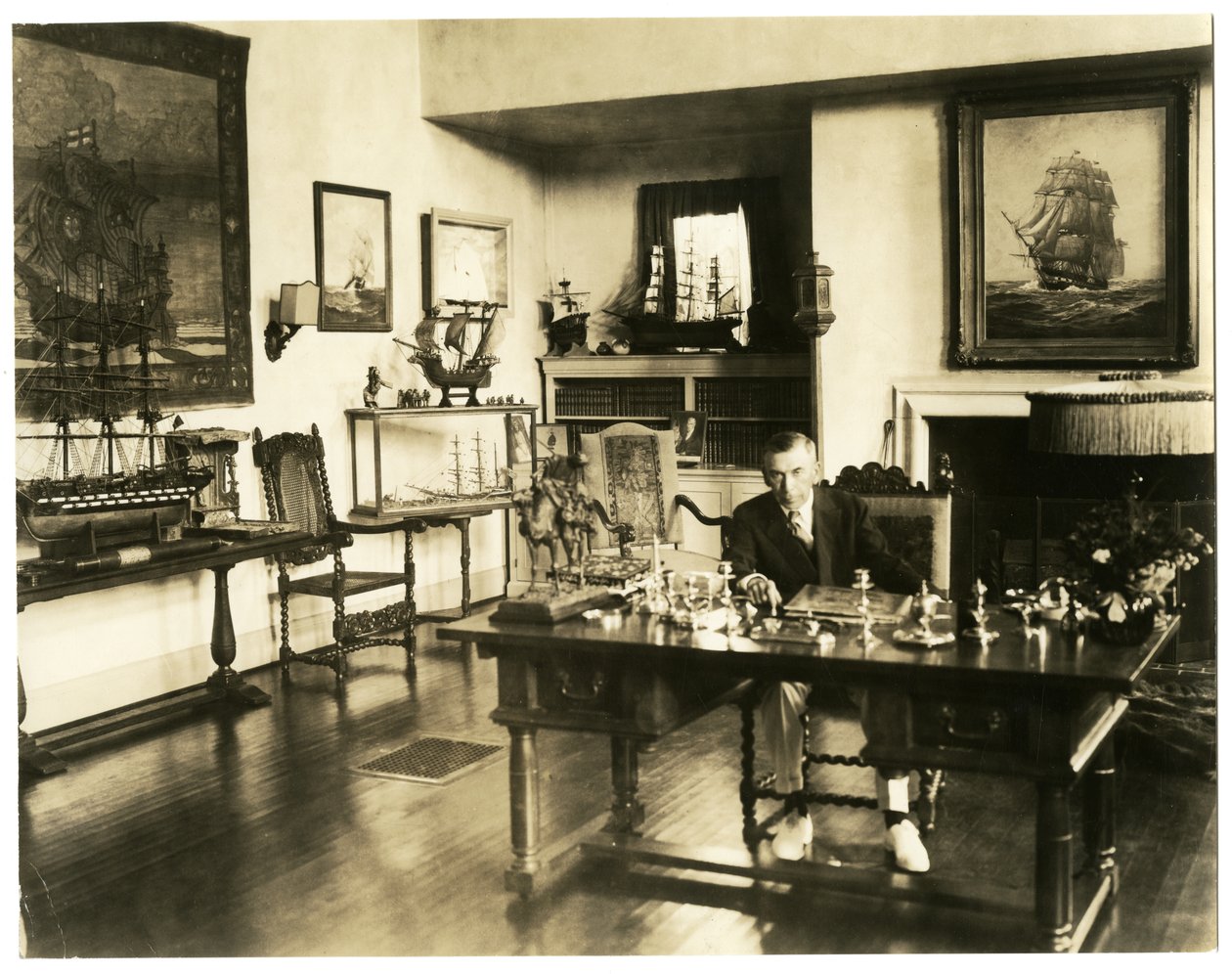 Booth Tarkington, 1920-28 körül (zselatin ezüst fotó) alkotó: Jessie Tarbox Beals