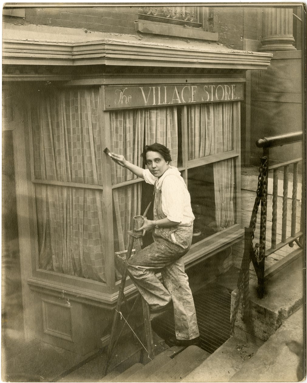 Charlotte Powell, falusi festő, 1905-1916 körül (zselatin ezüst fotó) alkotó: Jessie Tarbox Beals