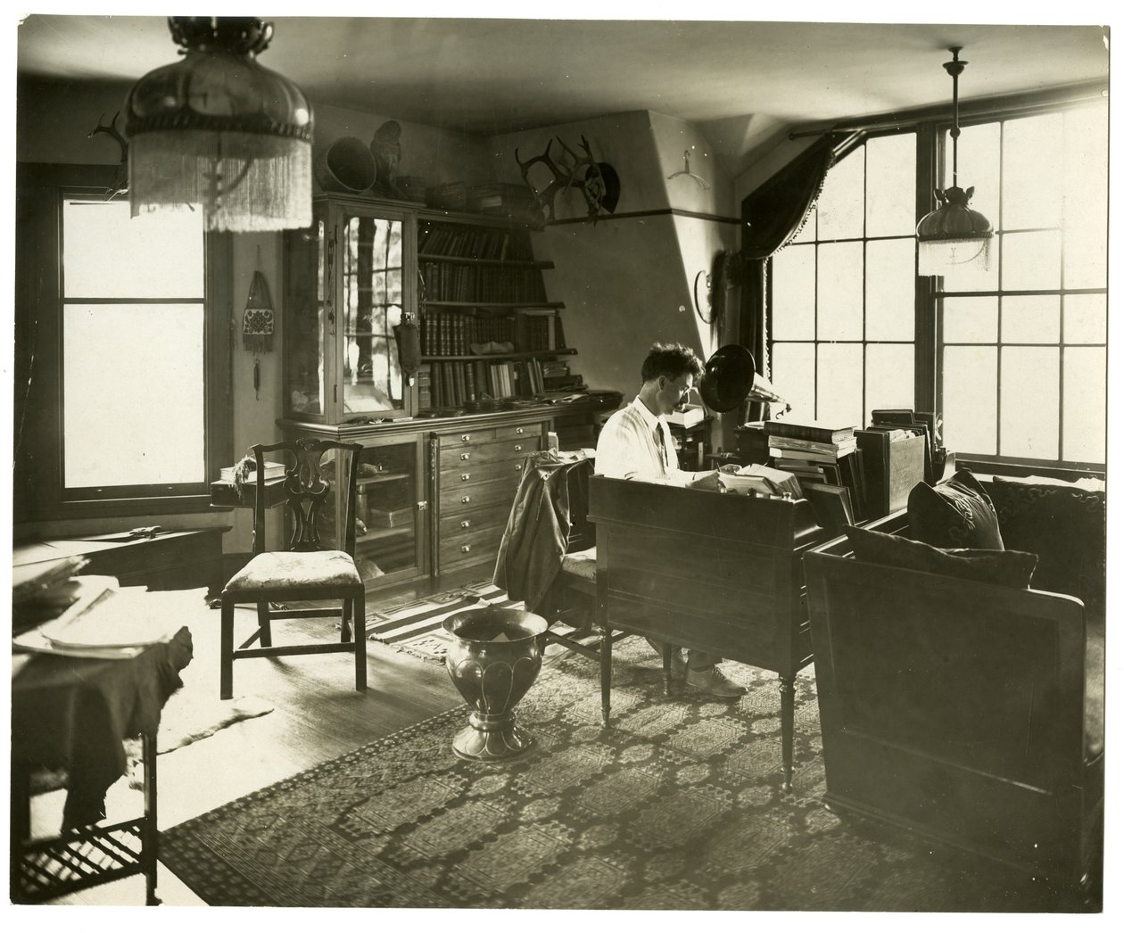 Ernest Thompson Seton, 1918 körül (zselatin ezüst fotó) alkotó: Jessie Tarbox Beals