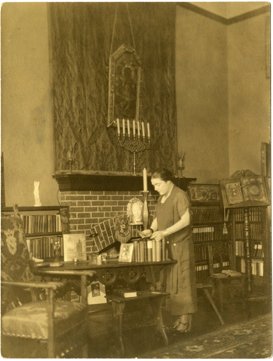 Fanny Hurst, 1909-28 körül (zselatin ezüst fotó) alkotó: Jessie Tarbox Beals