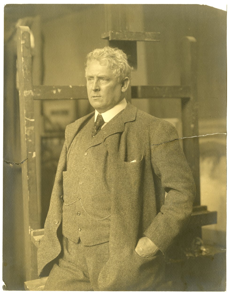 J Alden Weir, 1905-1919 körül (zselatin ezüst fotó) alkotó: Jessie Tarbox Beals