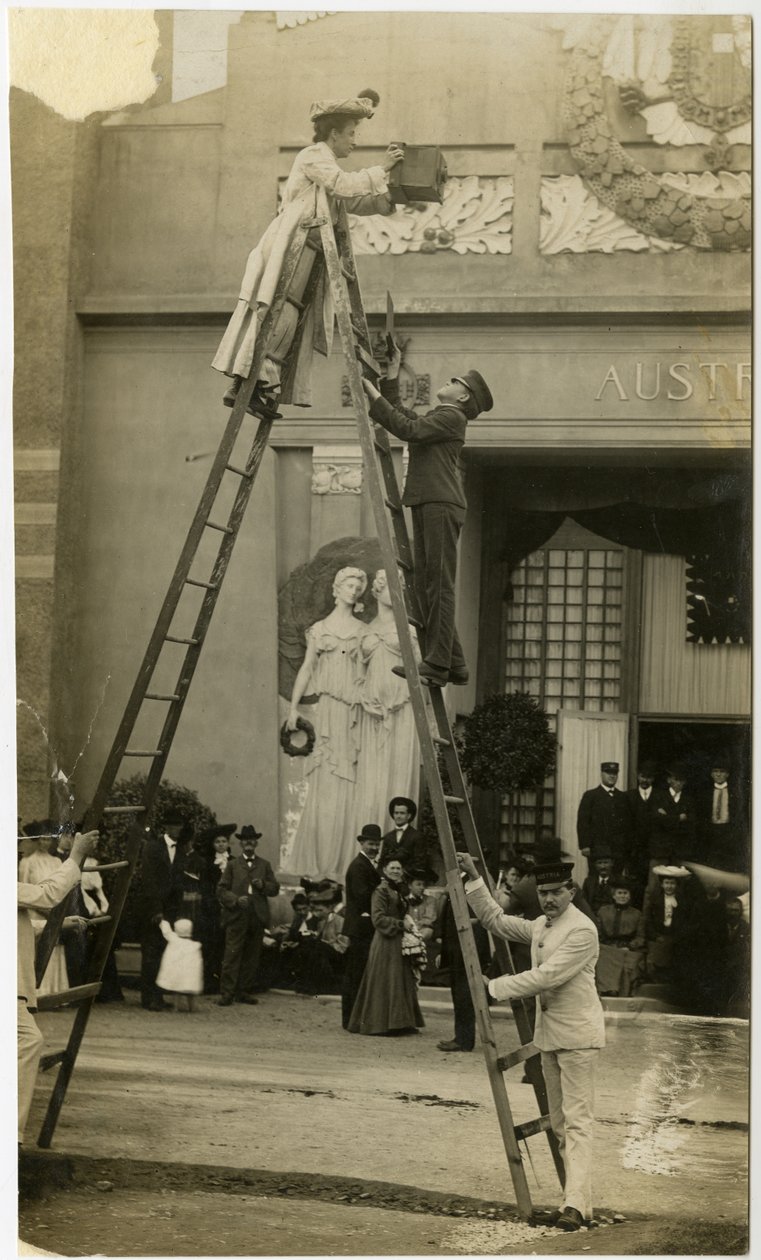 Jessie Tarbox Beals, önarckép, St Louis-i világkiállítás, 1905-40 körül (zselatin ezüst fotó) alkotó: Jessie Tarbox Beals