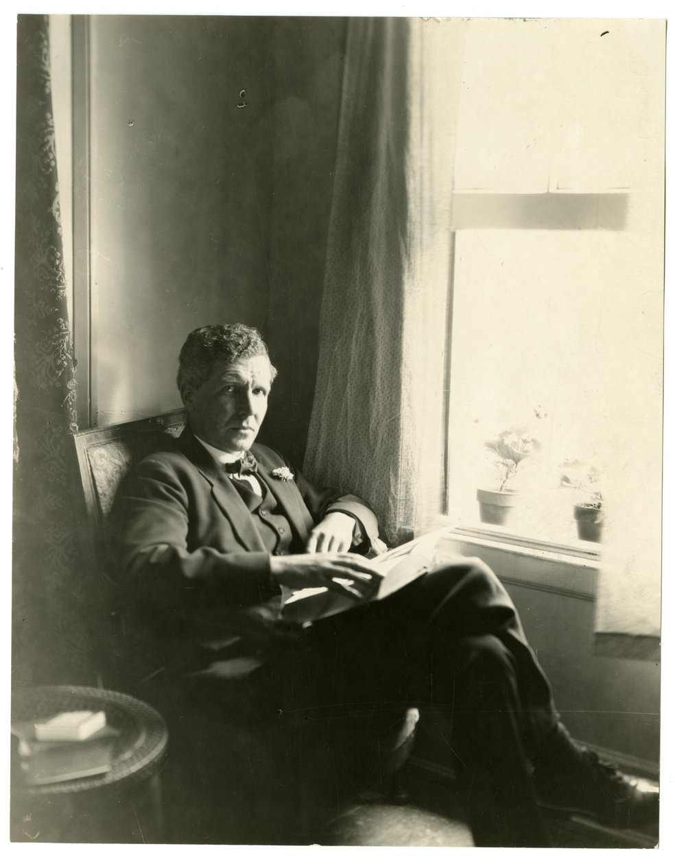 Llewelyn Powys, 1905-40 körül (zselatin ezüst fotó) alkotó: Jessie Tarbox Beals