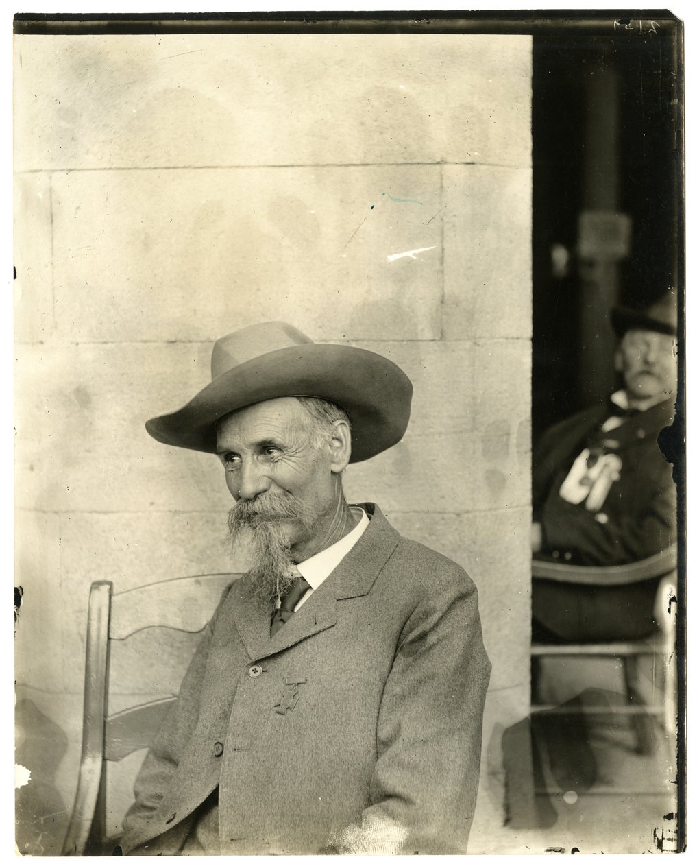 Férfi kalapban, érem, 1905-40 körül (zselatin ezüst fotó) alkotó: Jessie Tarbox Beals
