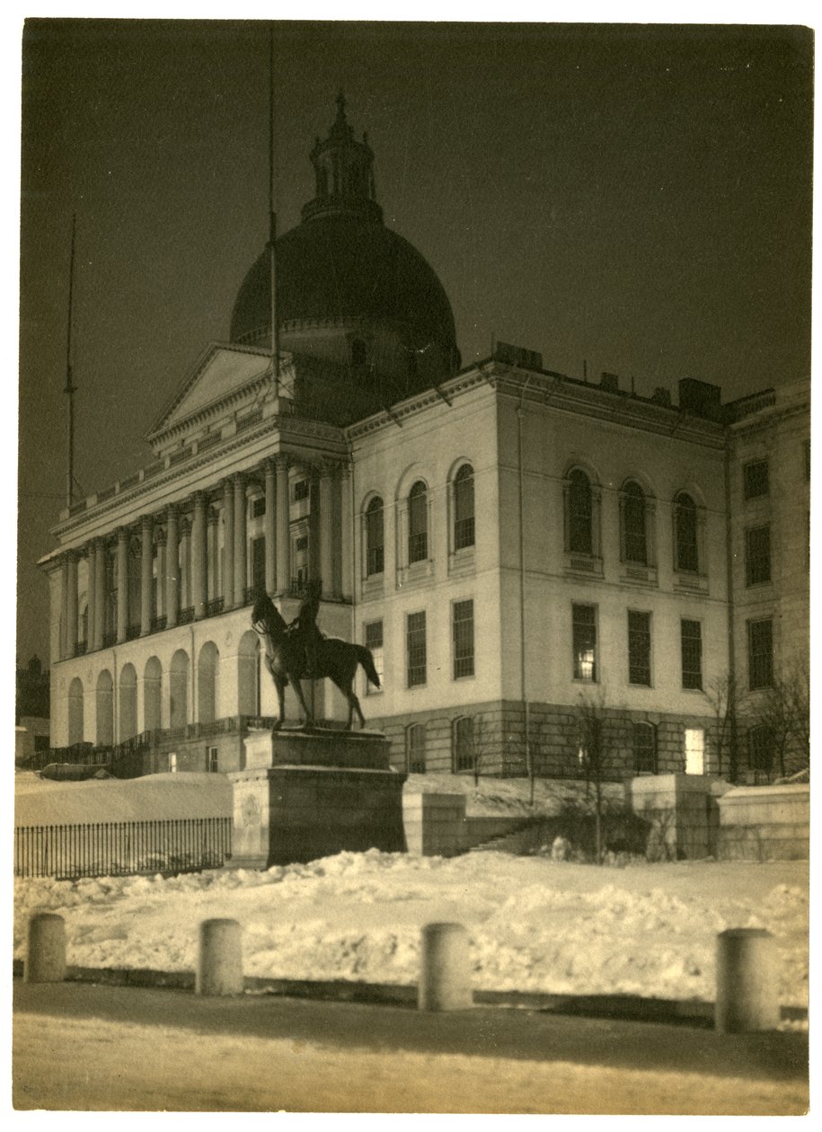 Massachusetts State House, Boston, USA, 1902-1910 körül (zselatin ezüst fotó) alkotó: Jessie Tarbox Beals