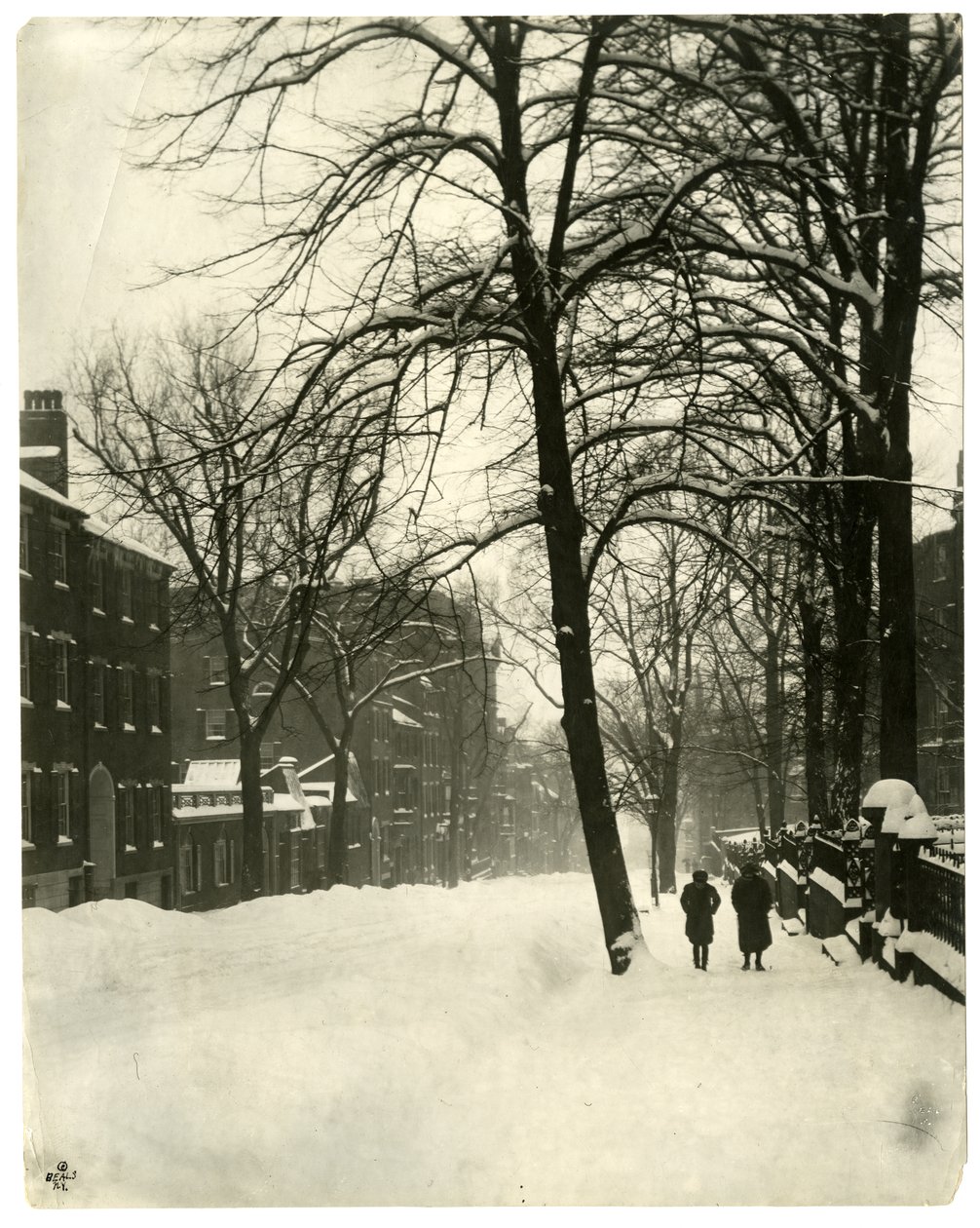 Mt Vernon Street, Boston, 1902-1910 körül (zselatin ezüst fotó) alkotó: Jessie Tarbox Beals