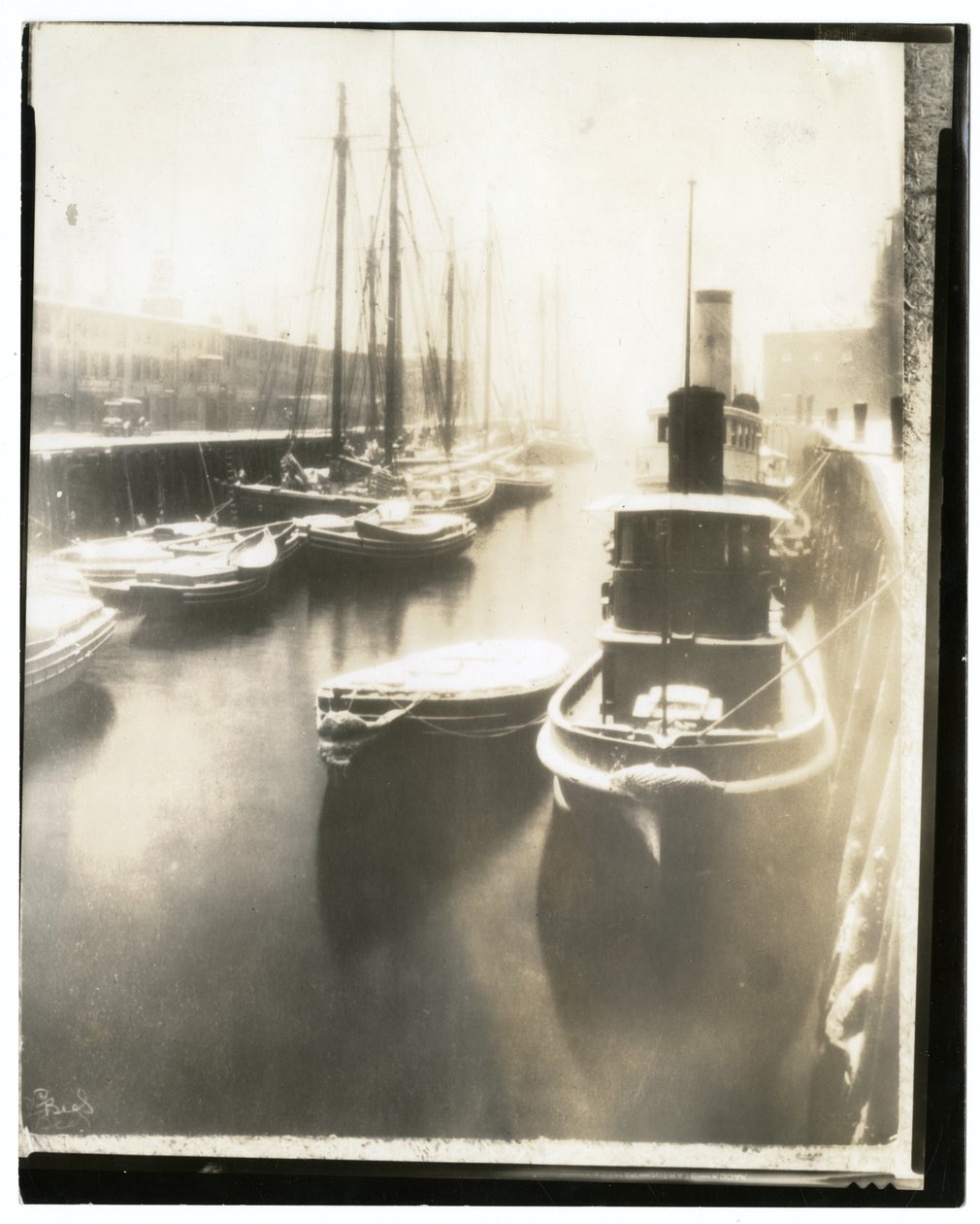Old T Wharf, Boston, 1902-10 körül (zselatinos ezüst fotó) alkotó: Jessie Tarbox Beals