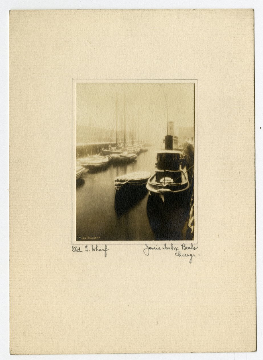 Old T Wharf, 1902-1910 körül (zselatin ezüst fotó) alkotó: Jessie Tarbox Beals